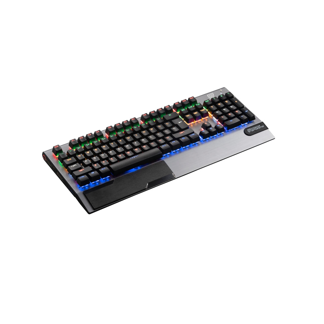 K18 Rage Mechanical Gaming Keyboard,104 Blue Switches, Palm Rest