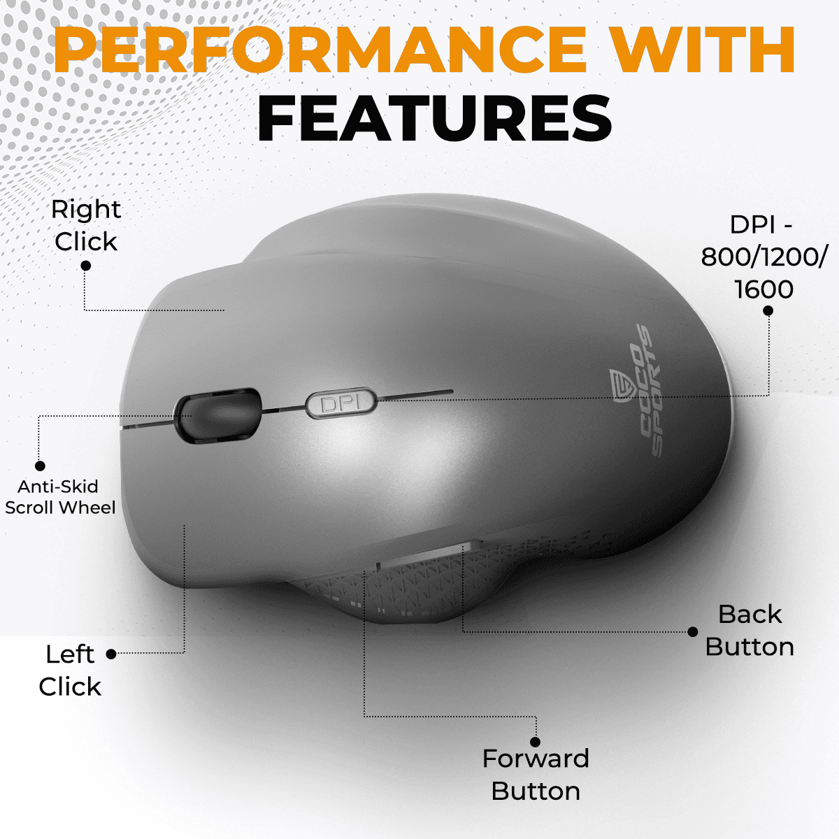Rock Ergonomic Wireless Mouse