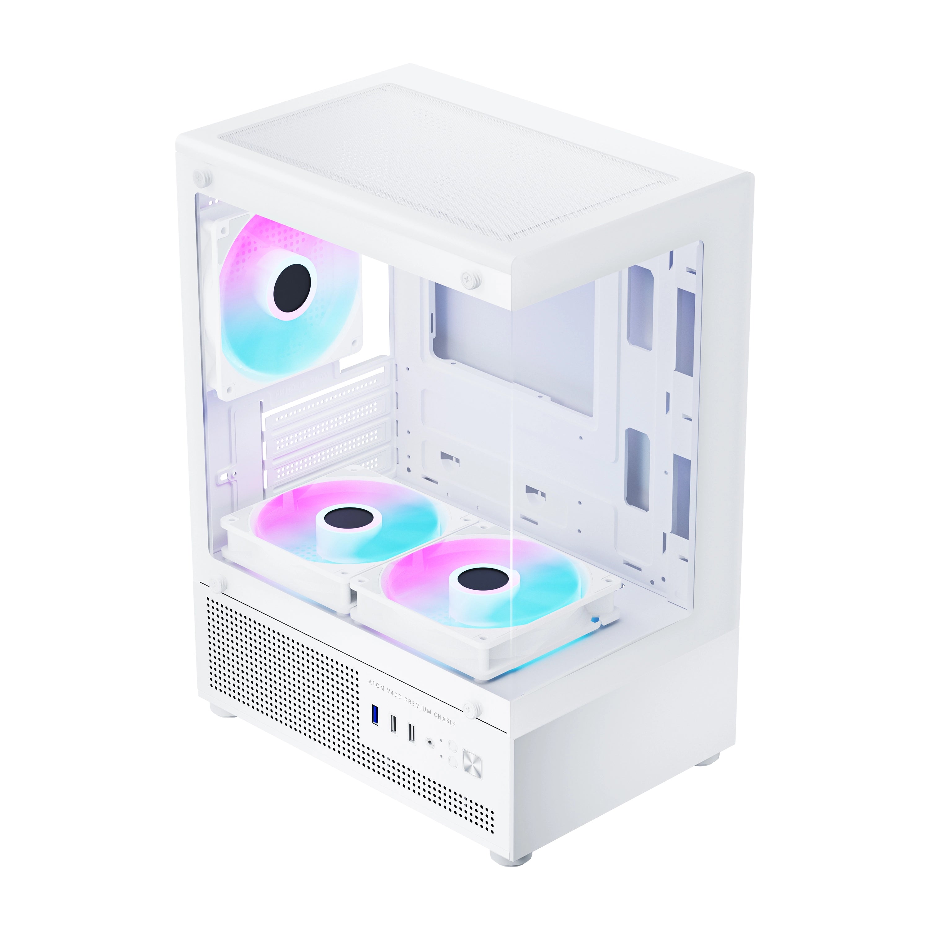 ATOM V400 | Premium PC Cabinet | 3 Pre-Loaded RGB Fans
