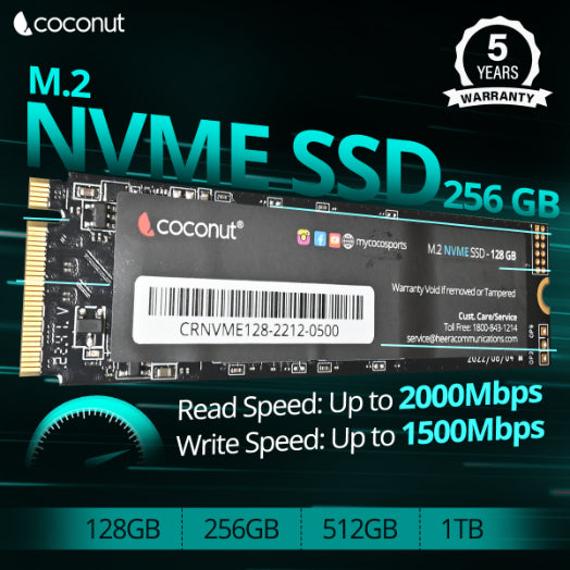 256GB NVMe PCIe SSD (2280)
