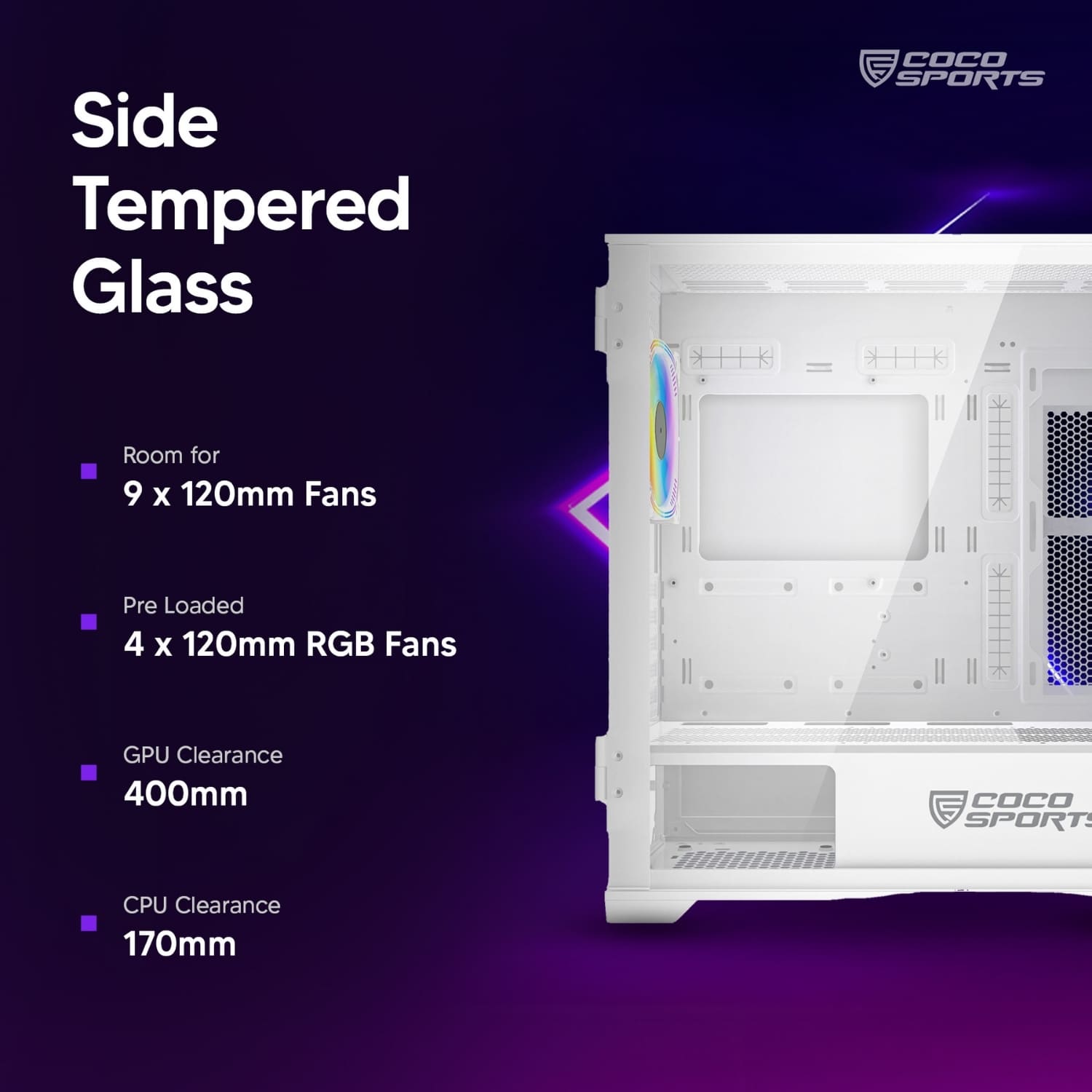Rampage 5000D ELITE-M ATX case with Type C and USB ports