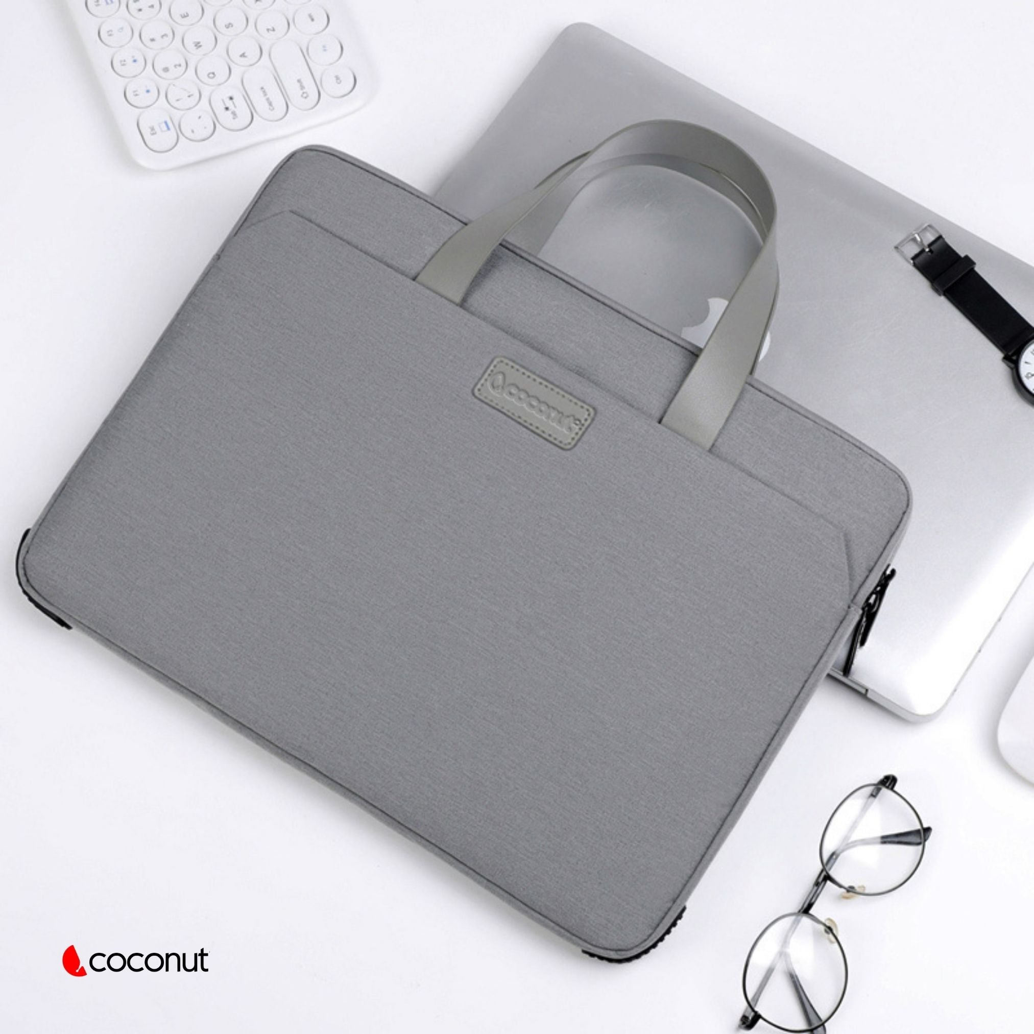 Vista laptop bag with sleek design, durable material, and comfortable handle