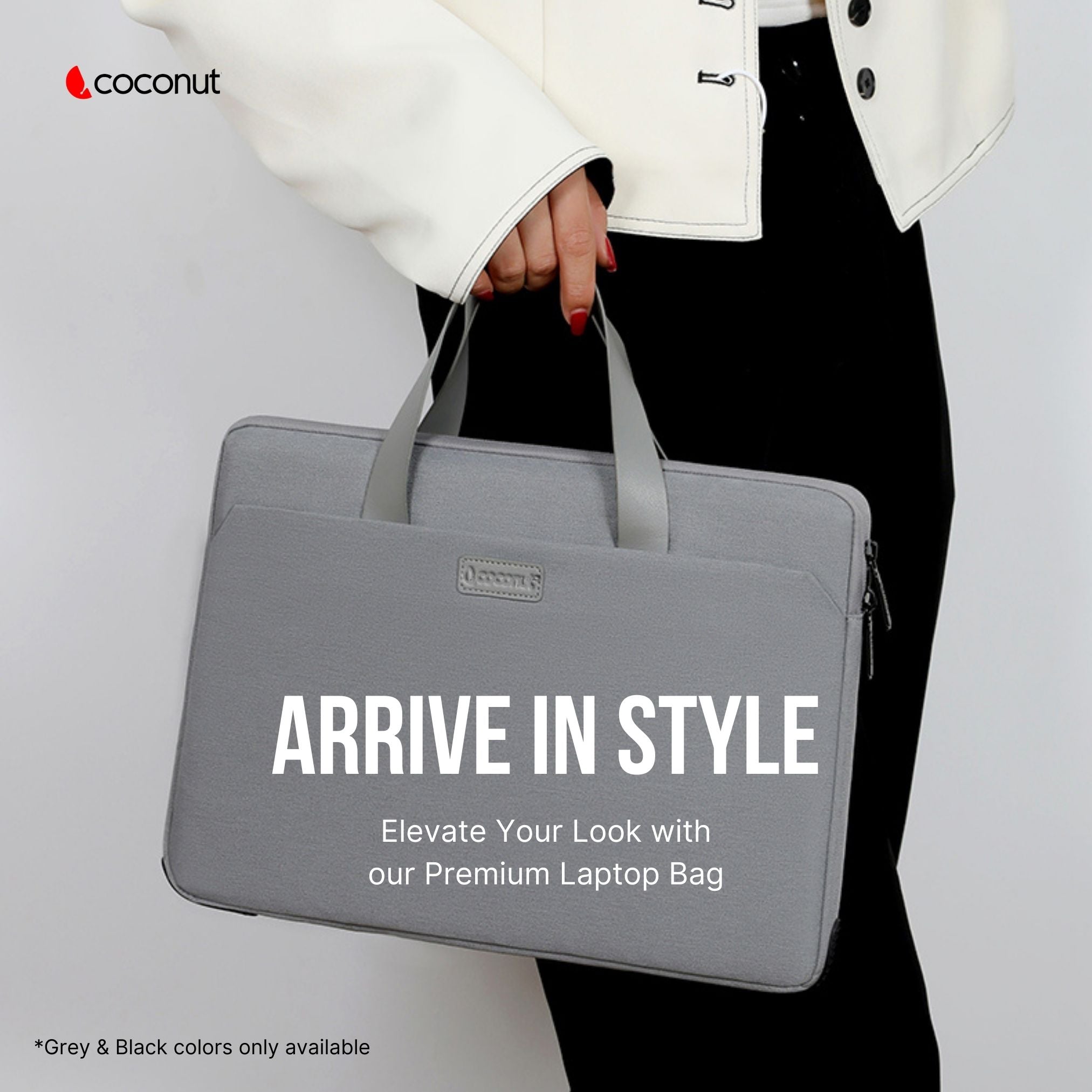 Vista laptop bag with sleek design, durable material, and comfortable handle