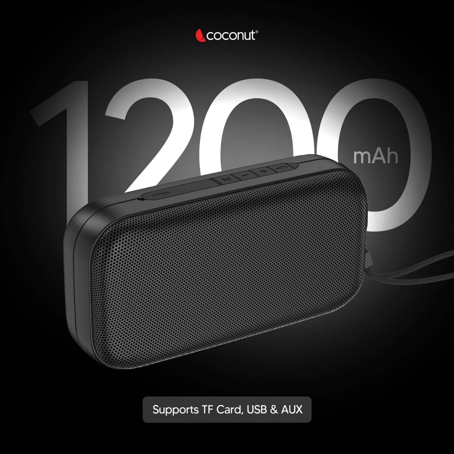 JAMMY 12W Wireless Speaker with USB & AUX connectivity options