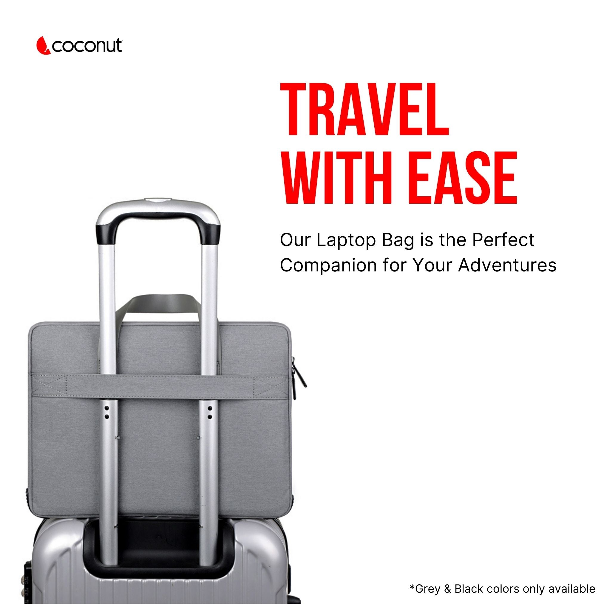 Vista laptop bag with sleek design, durable material, and comfortable handle