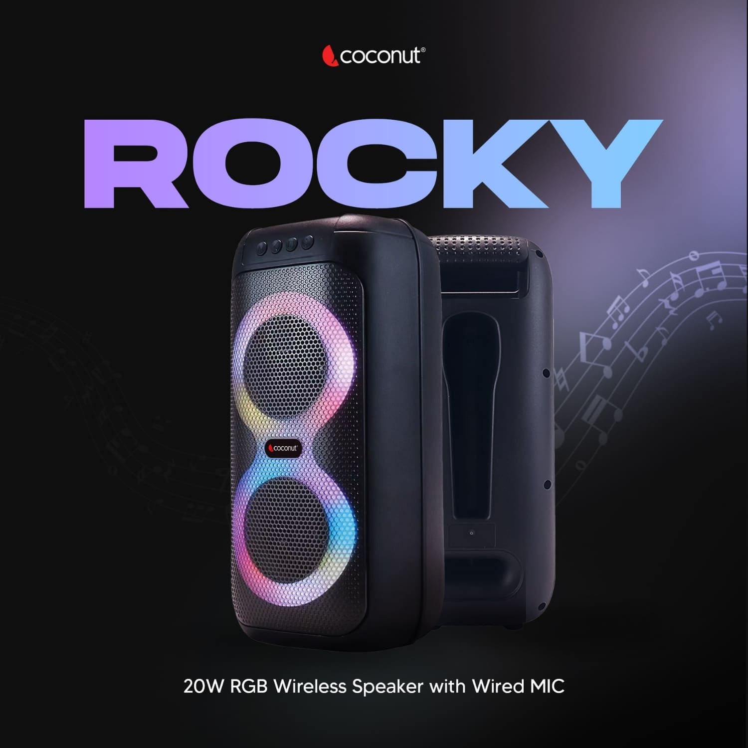 Rock Ergonomic Wireless Mouse with comfortable design and features