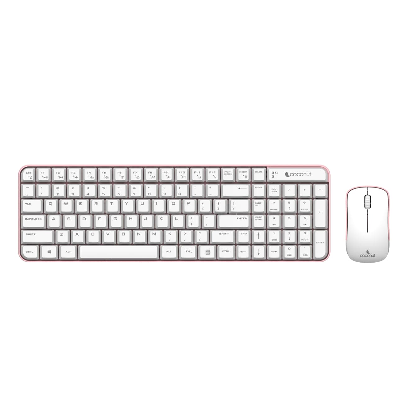 Desire 2.0 Wireless Compact Combo: sleek design, portable keyboard and mouse