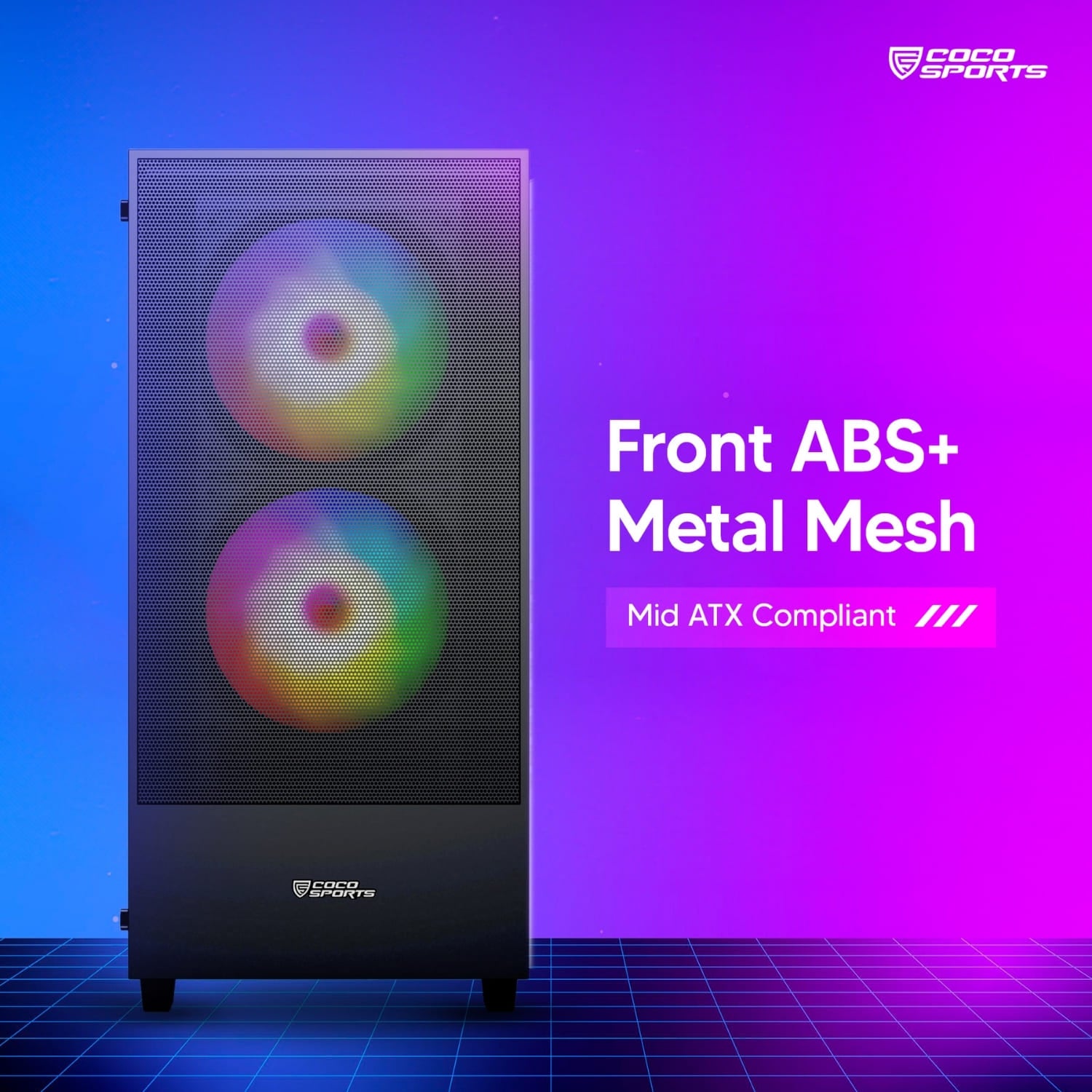 Core 300M Gaming Cabinet, Mid ATX Tower in White