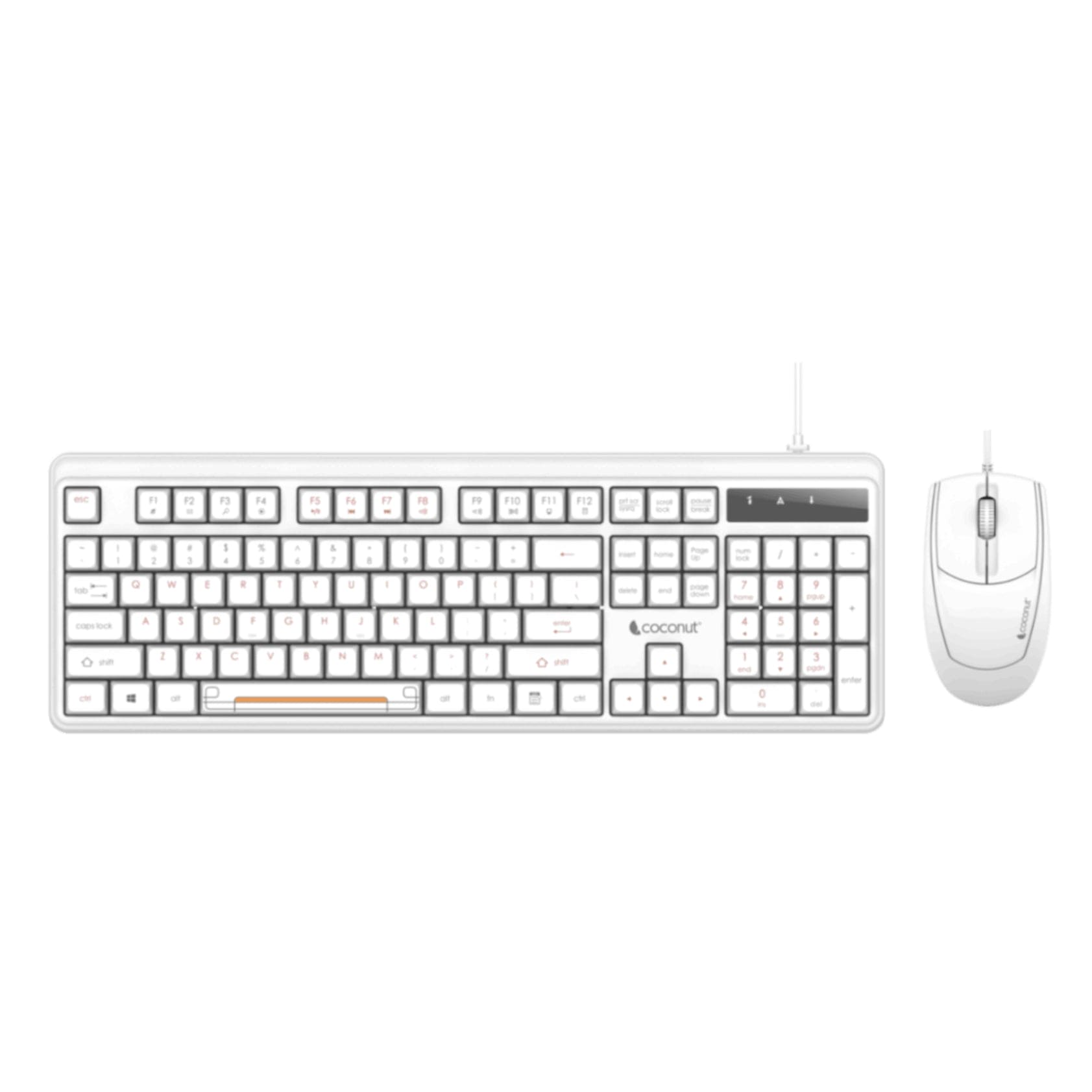 K28 Velvet wired keyboard and mouse combo, sleek and ergonomic design