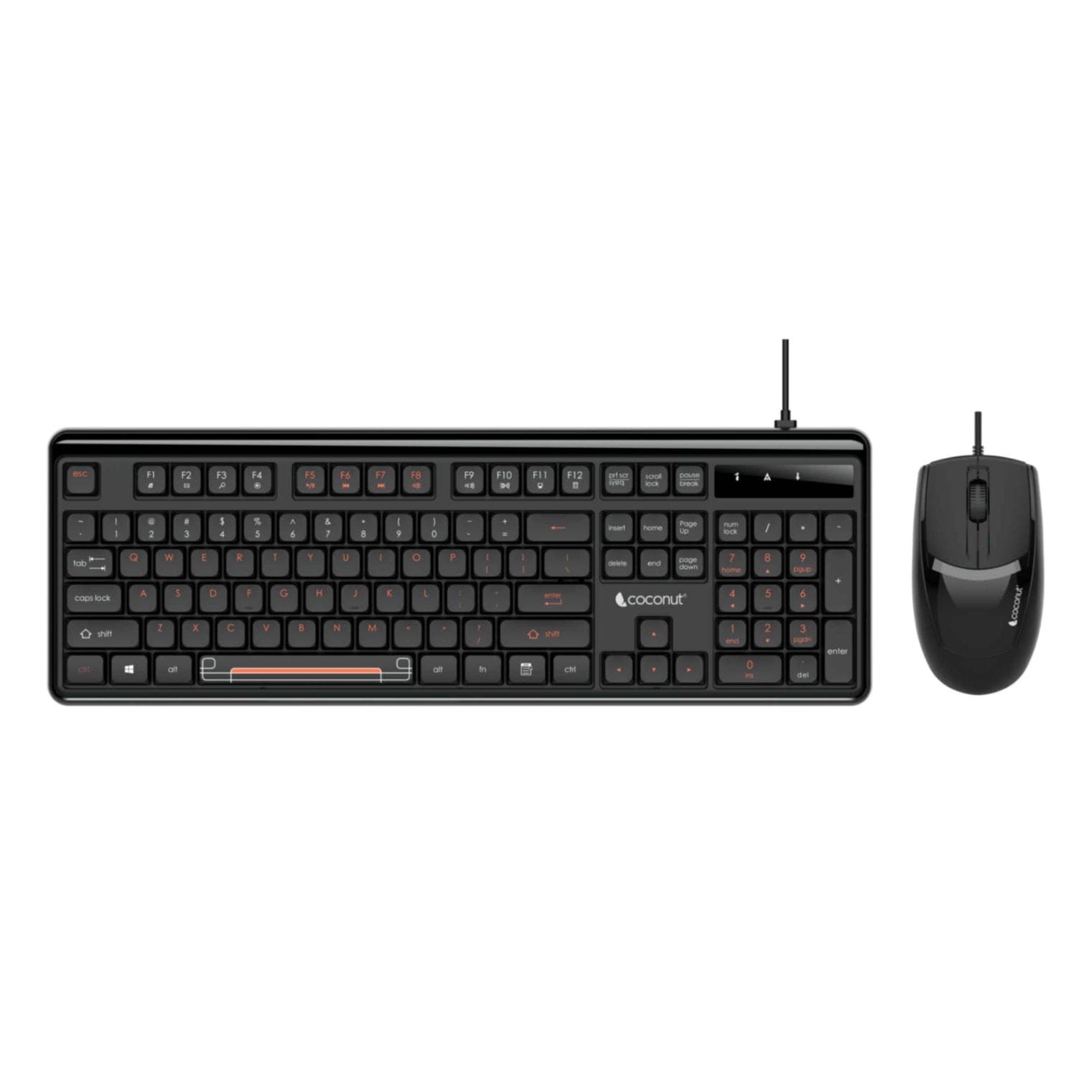 K28 Velvet wired keyboard and mouse combo, sleek and ergonomic design
