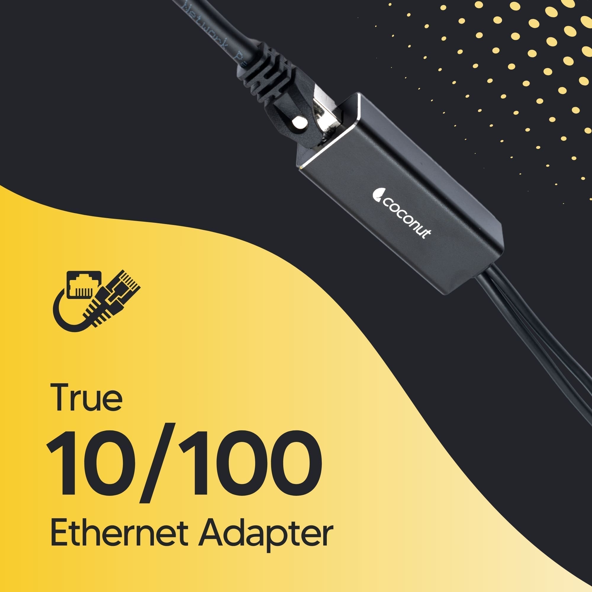 GLM04 USB/MicroUSB Ethernet Adapter for fast internet connectivity