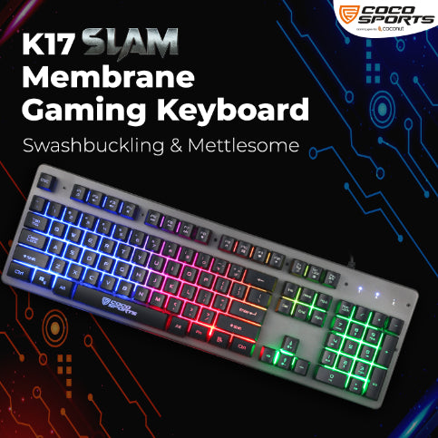 K17 Slam Wired Membrane Gaming Keyboard