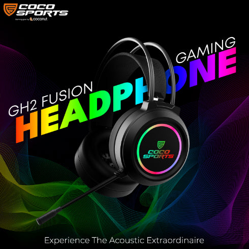 GH2 Fusion RGB Gaming Headset with 50mm Drivers & Braided Cable