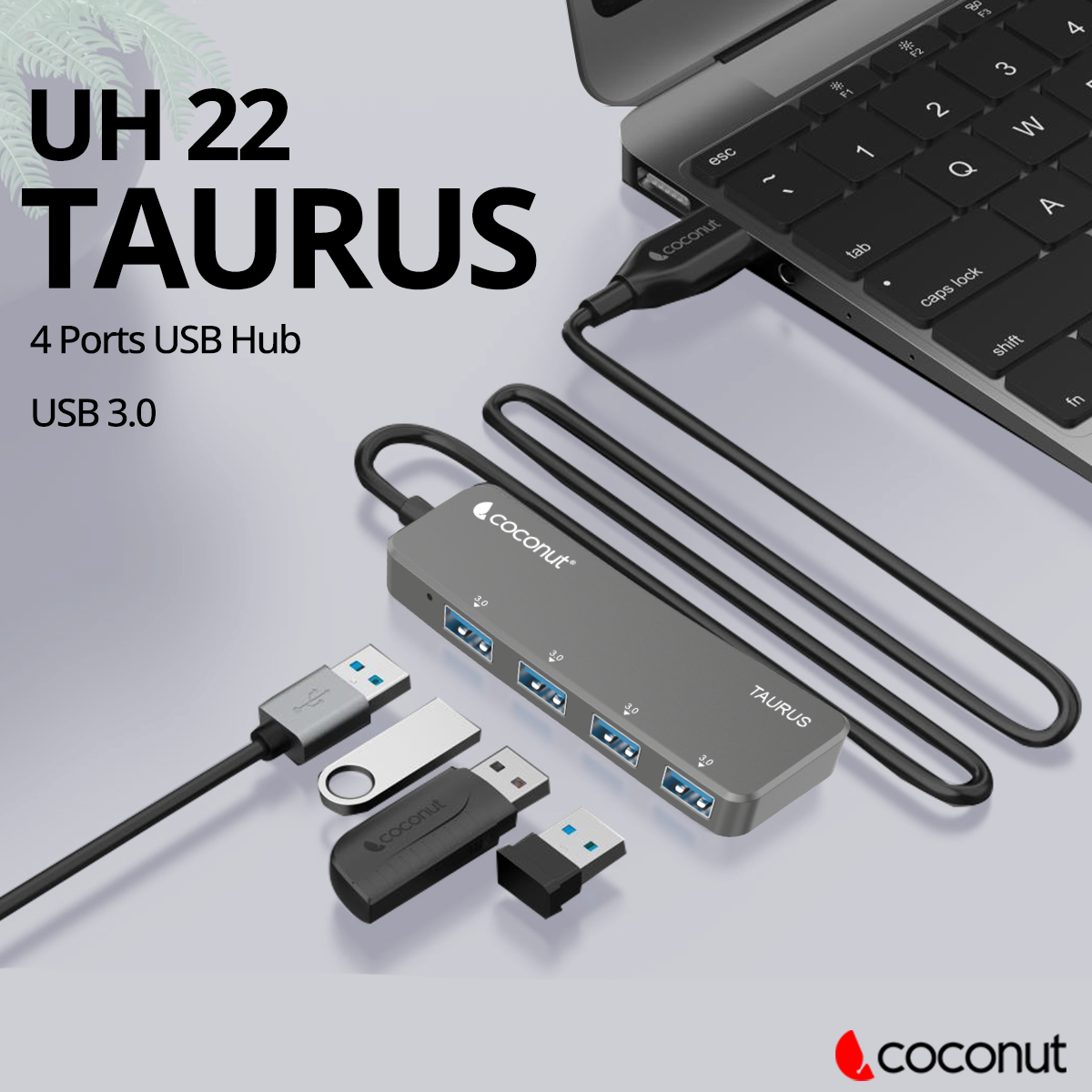UH22 Taurus 4 Port USB 3.0 Hub