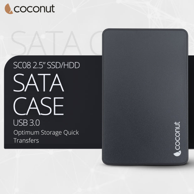 SC08 2.5-inch HDD/SSD USB 3.0 SATA casing for fast data transfer
