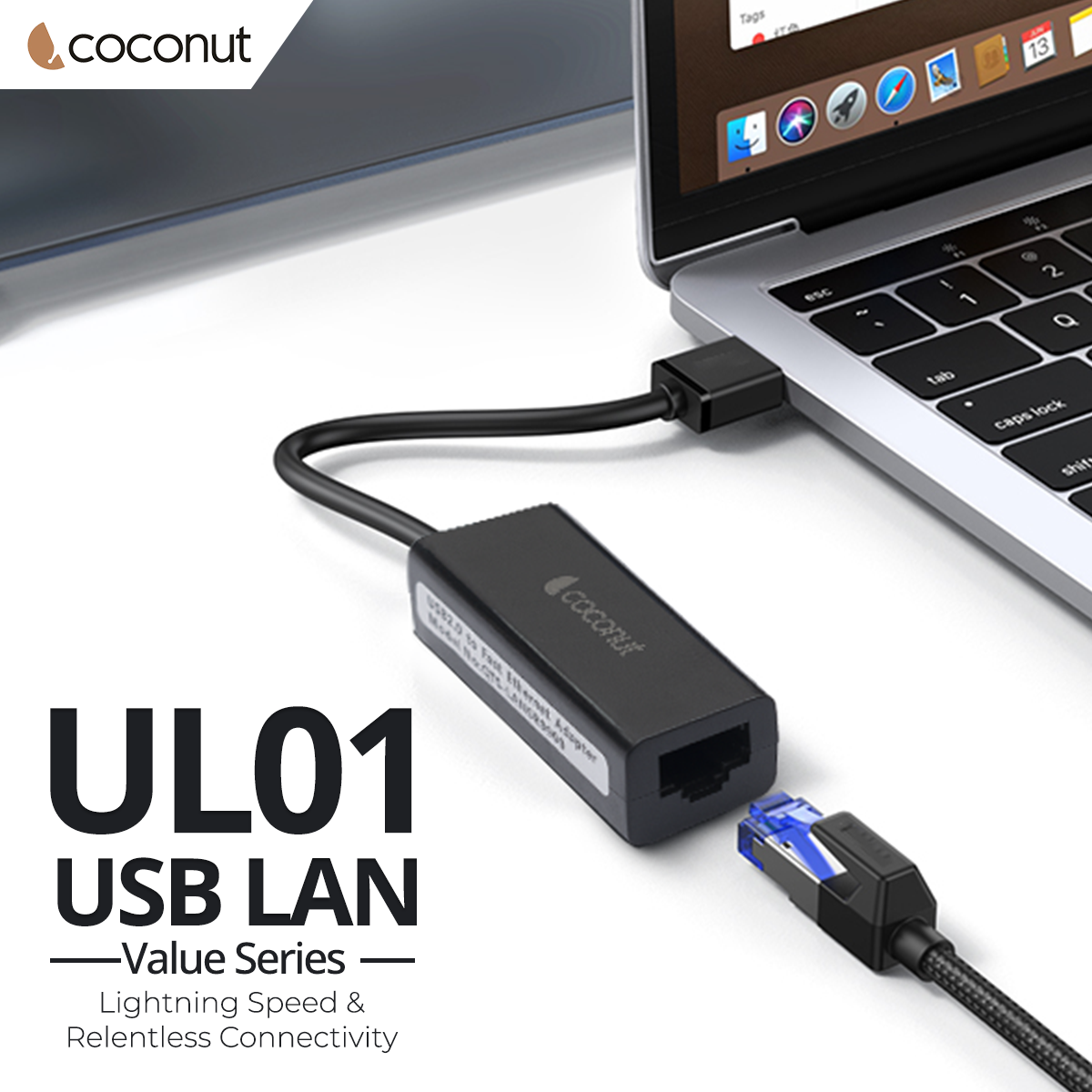 UL01 USB to LAN Ethernet Adapter for wired network connection