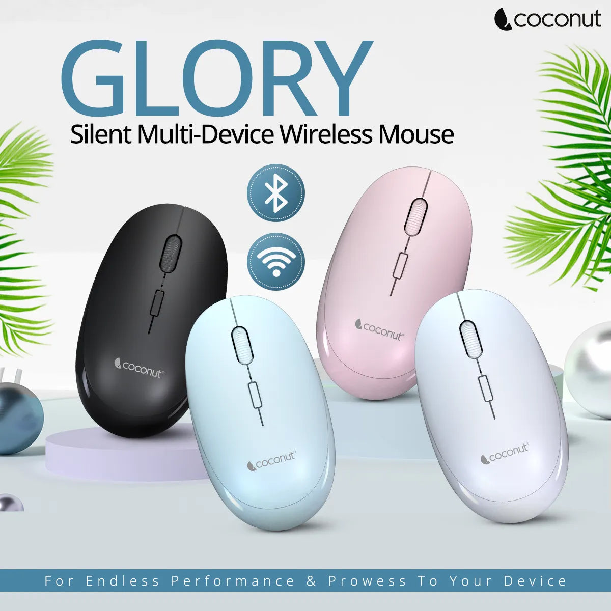 Glory Wireless Mouse with Bluetooth functionality for seamless control