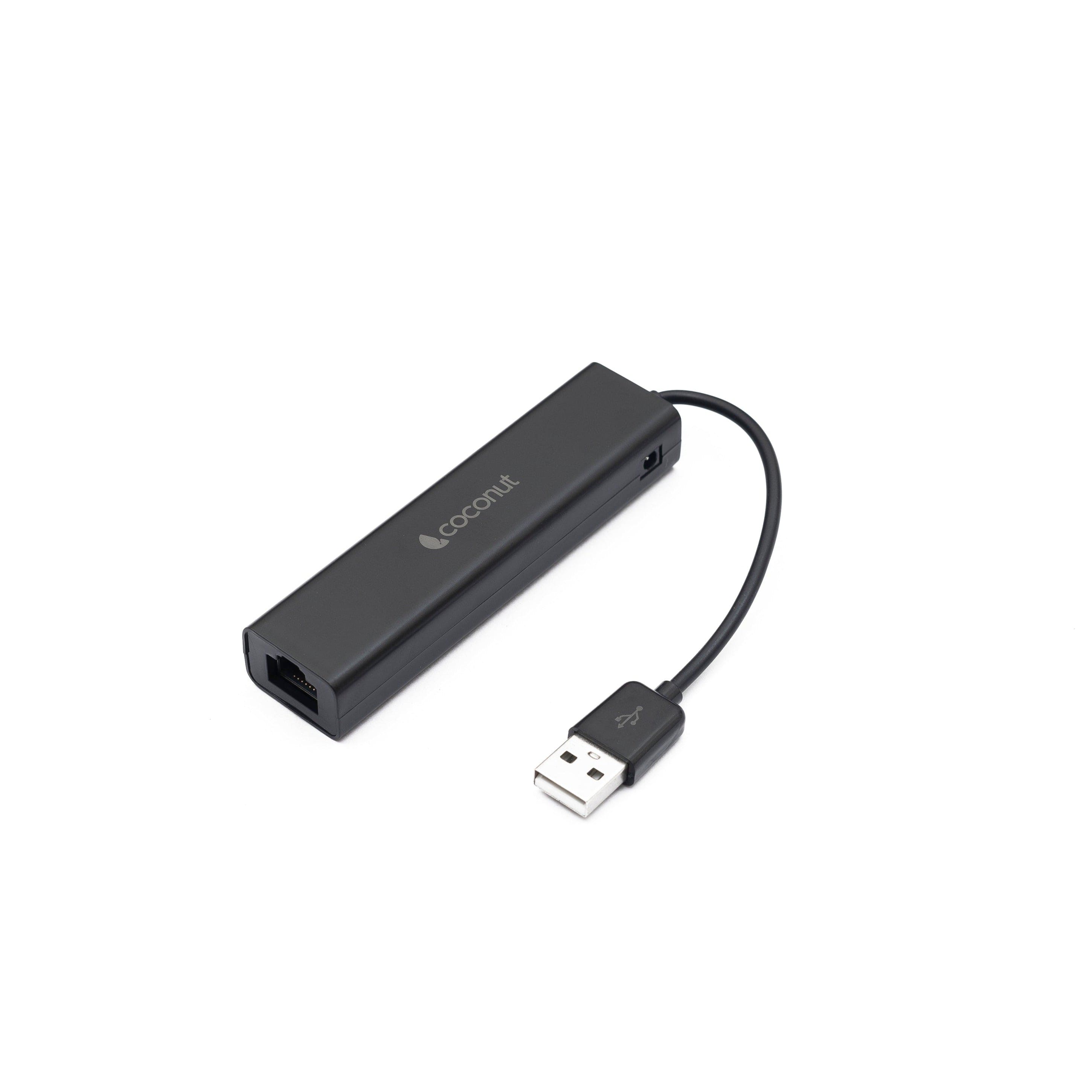 UL02 USB 2.0 Hub with 3 USB ports and LAN port for connectivity