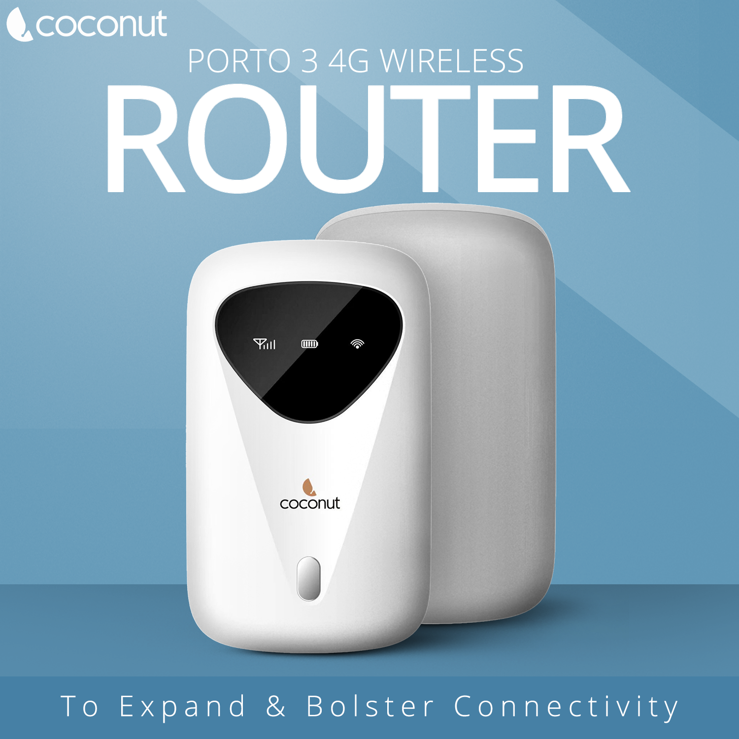Porto 3 4G Wireless Router, Built In 2700mAh Battery