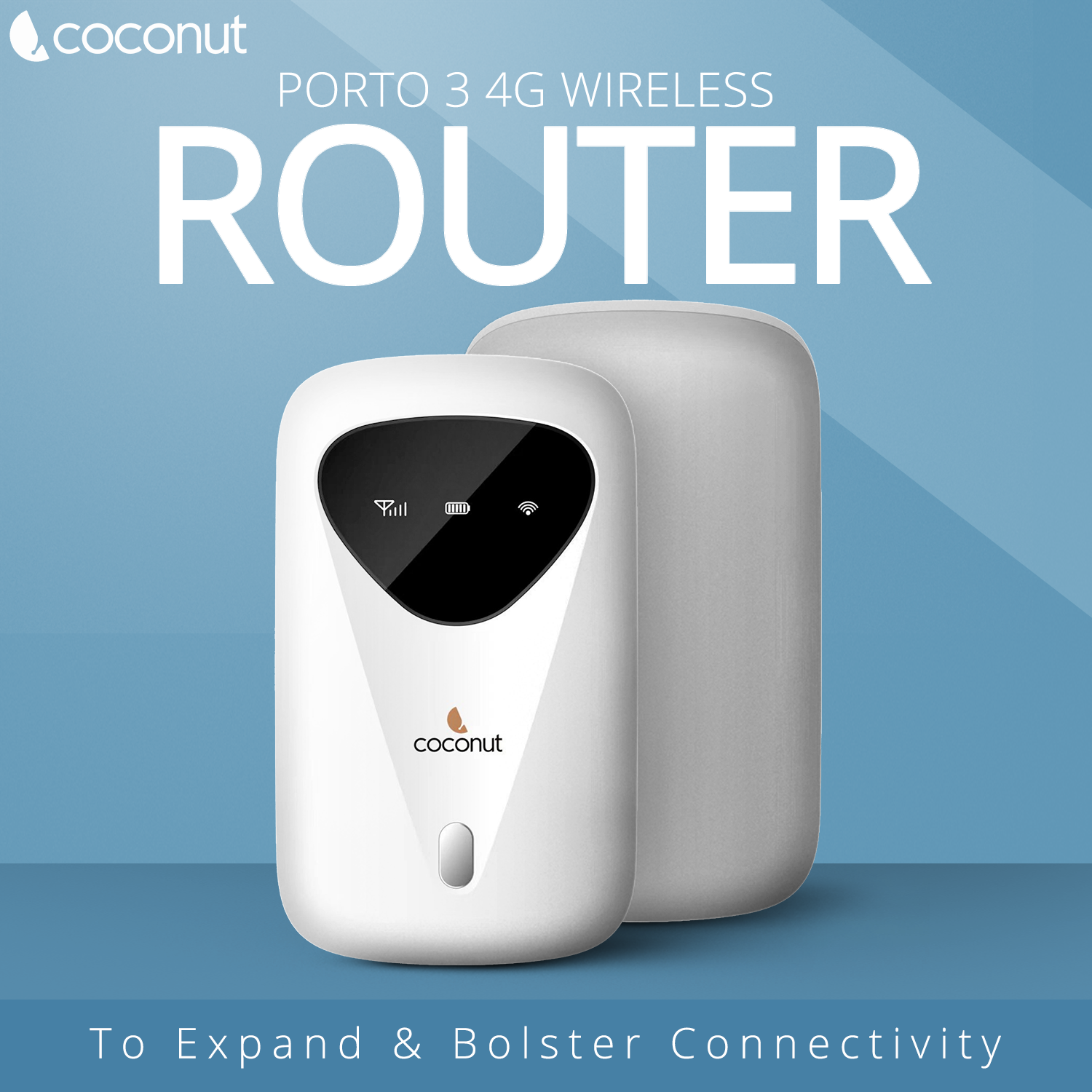 Porto 3 4G Wireless Router with built-in 2700mAh battery