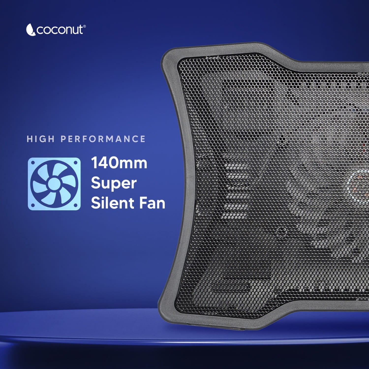 Flow 13 Laptop Cooler Stand with adjustable height and cooling fans