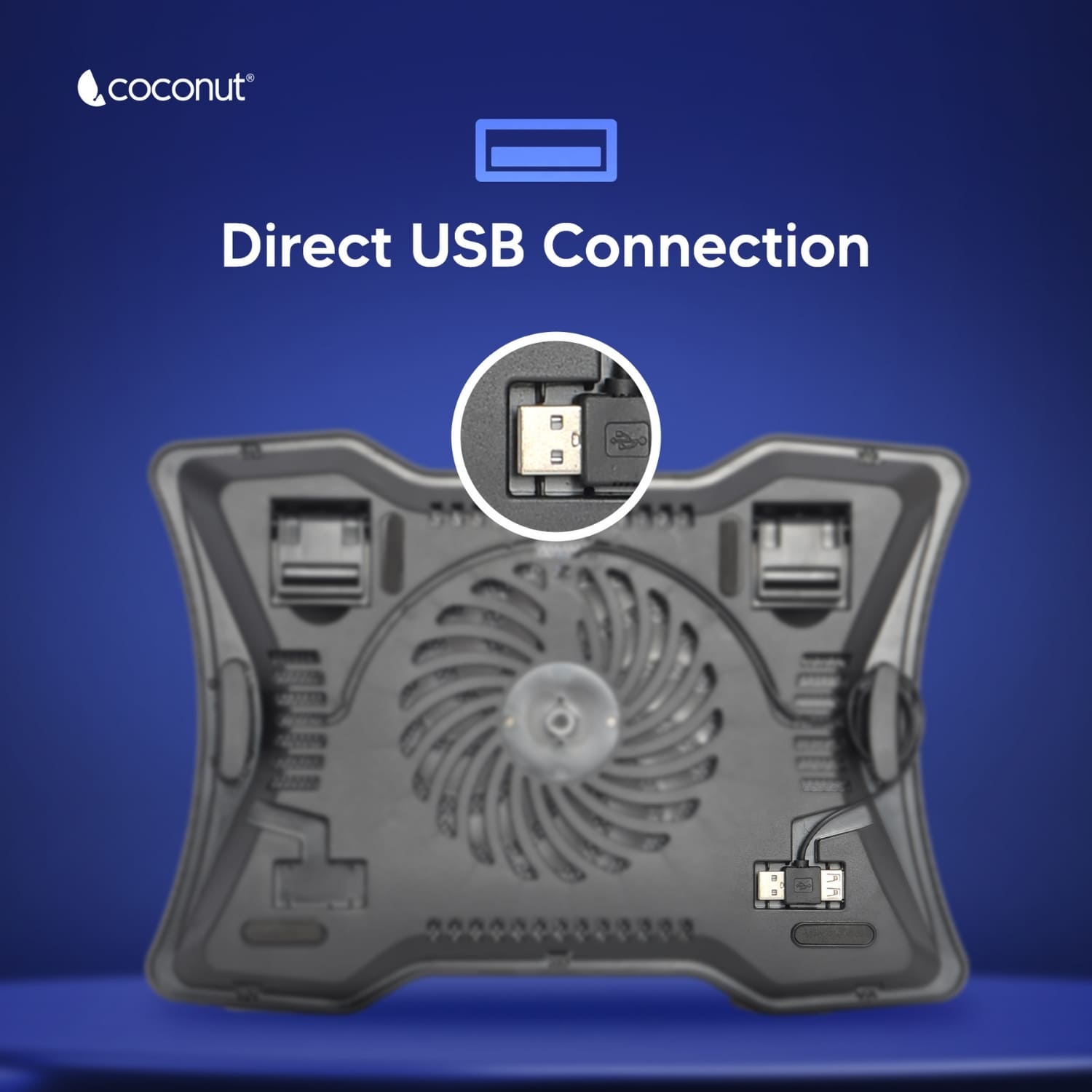 Flow 13 Laptop Cooler Stand with adjustable height and cooling fans