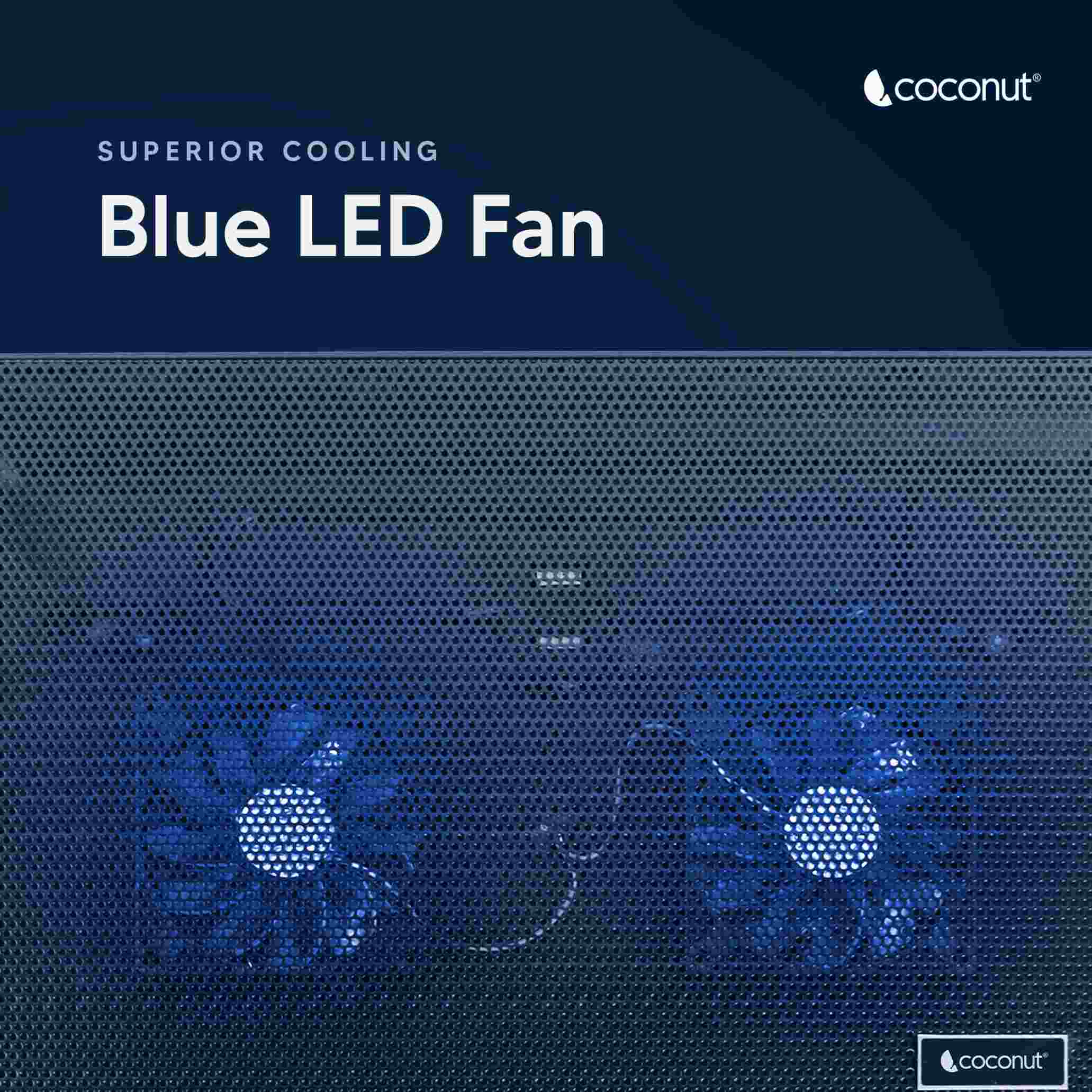 Flow15 Laptop Cooling Pad with Dual 70mm Fans