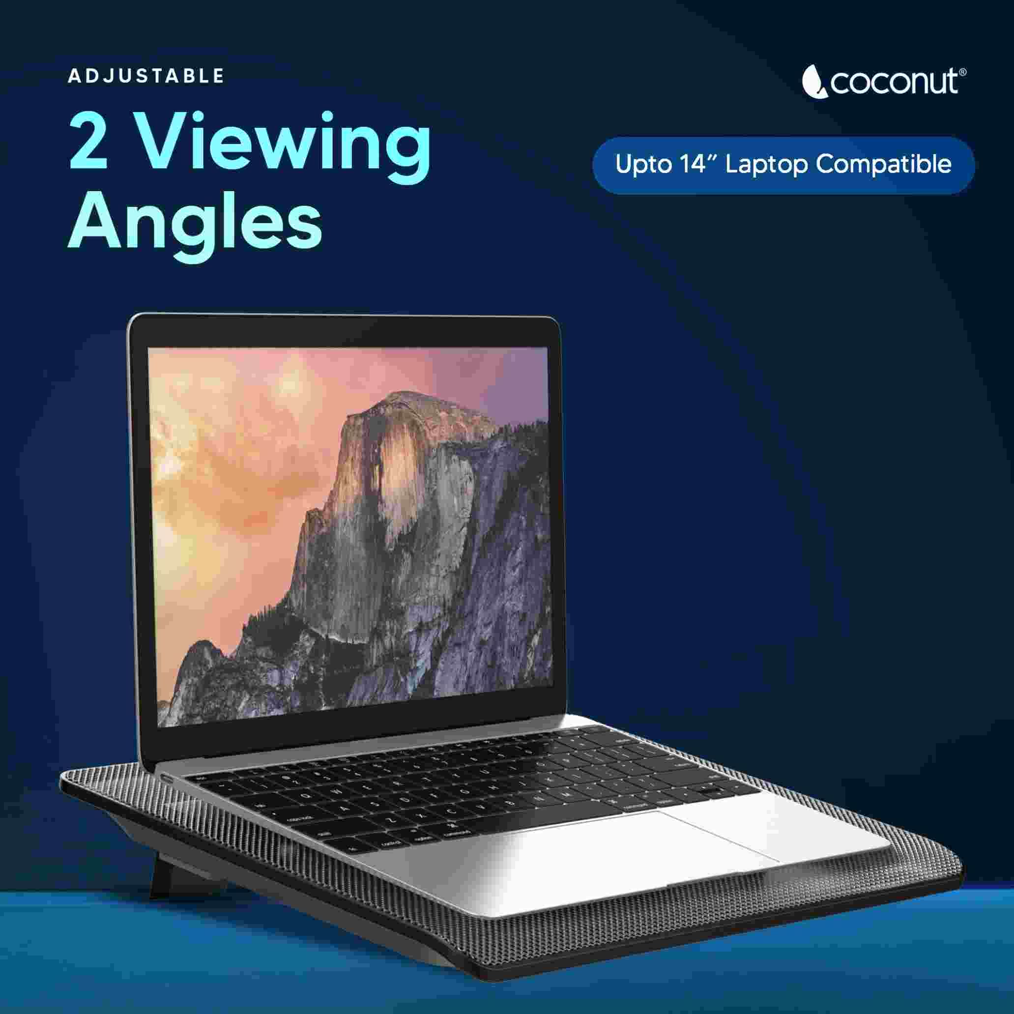 Flow15 Laptop Cooling Pad with Dual 70mm Fans