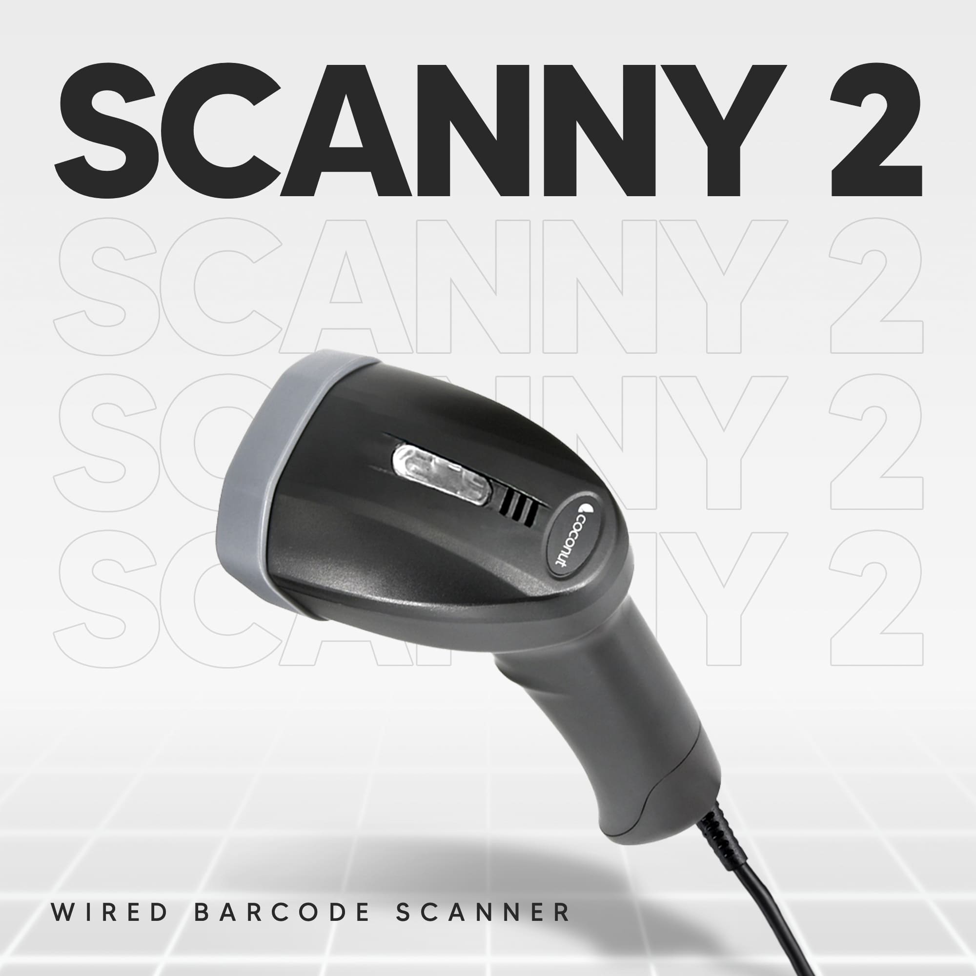 SCANNY 2 Wireless 1D/2D Scanner with sleek design and compact build