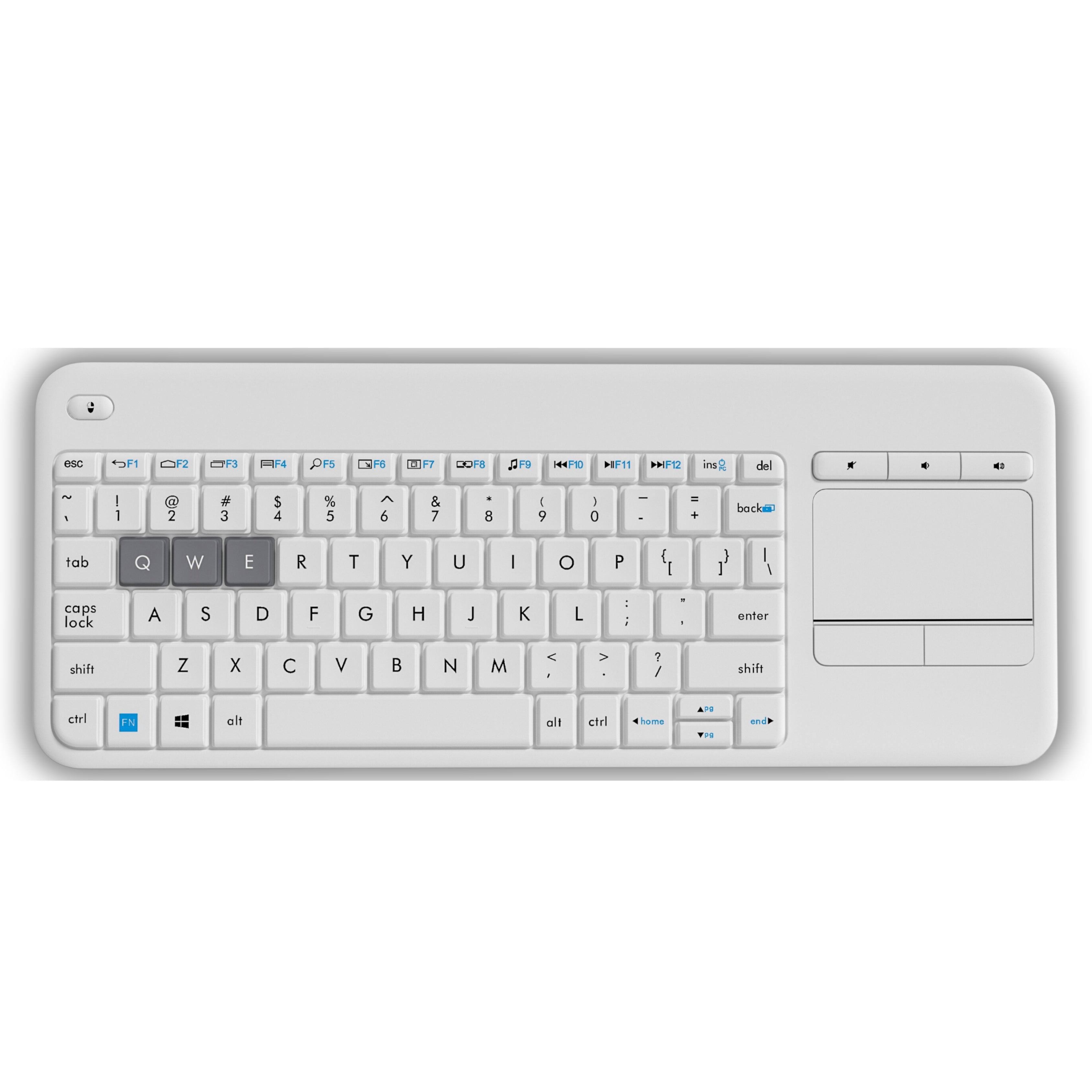 Bravo 3 Wireless Keyboard with Touchpad, 84 Keys, Dual Connectivity