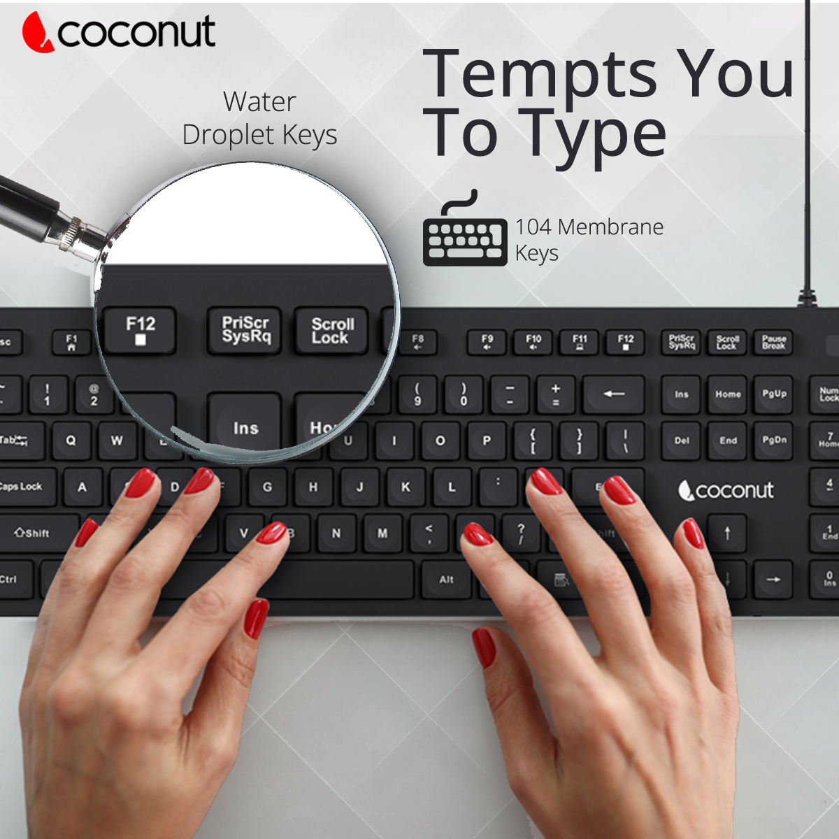 Full-sized Mango Wired Keyboard and Mouse Combo for efficient typing