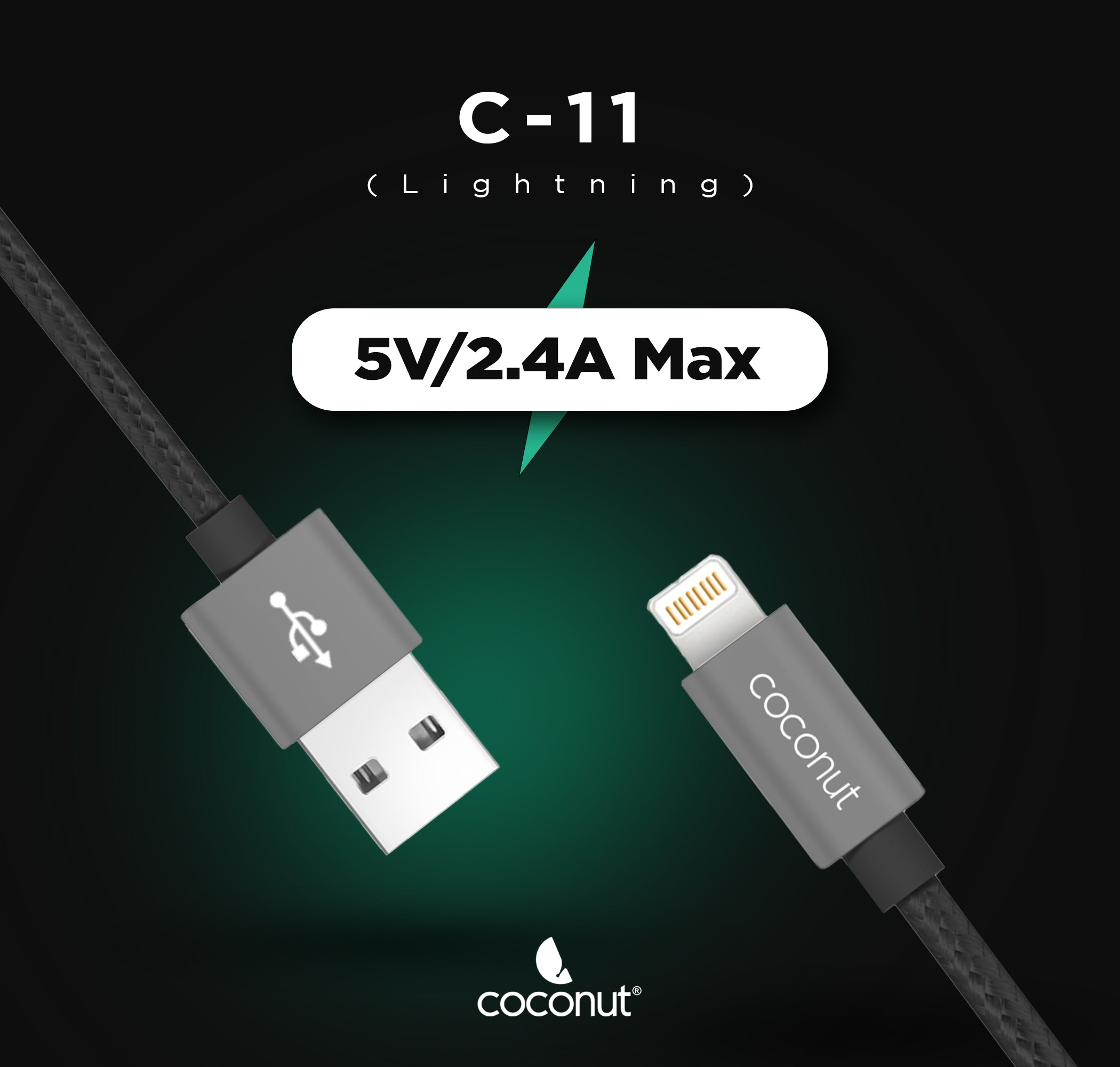 1M C11 USB to Lightning Charge & Sync Cable