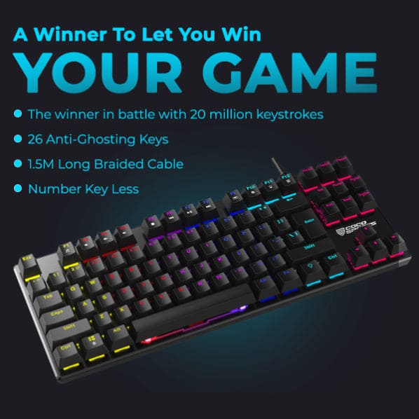 K12 Orion TKL Mechanical Gaming Keyboard with compact design