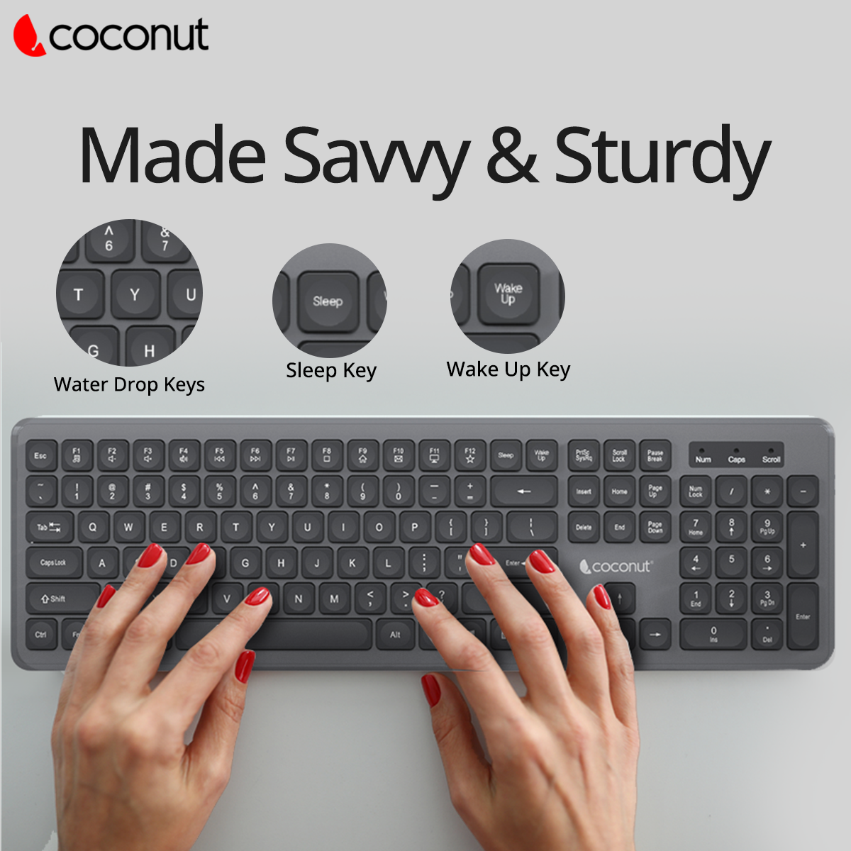 Admire Wireless Keyboard and Mouse Combo, sleek and ergonomic