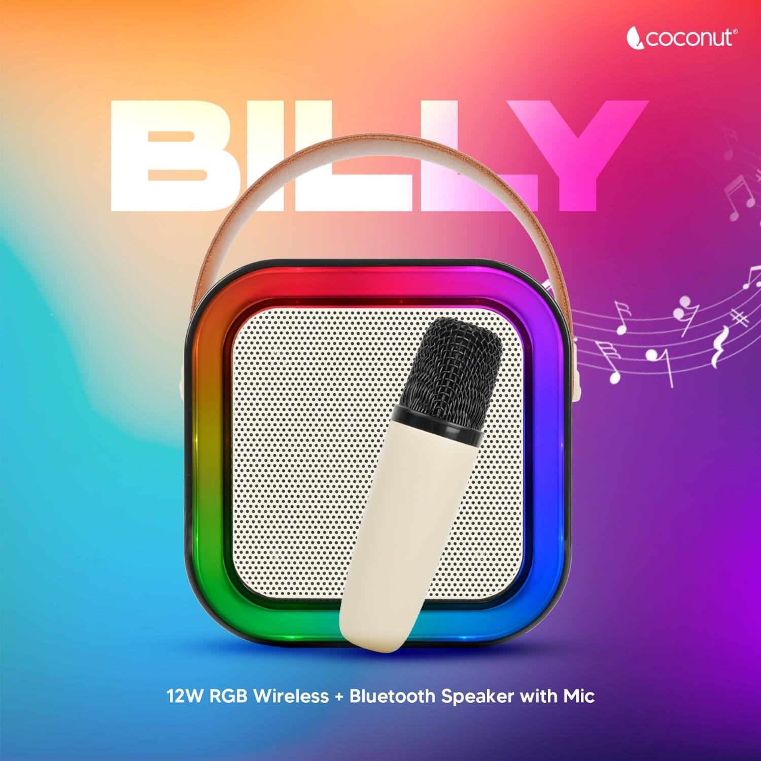 BILLY RGB Karaoke Speaker with Wireless Microphone