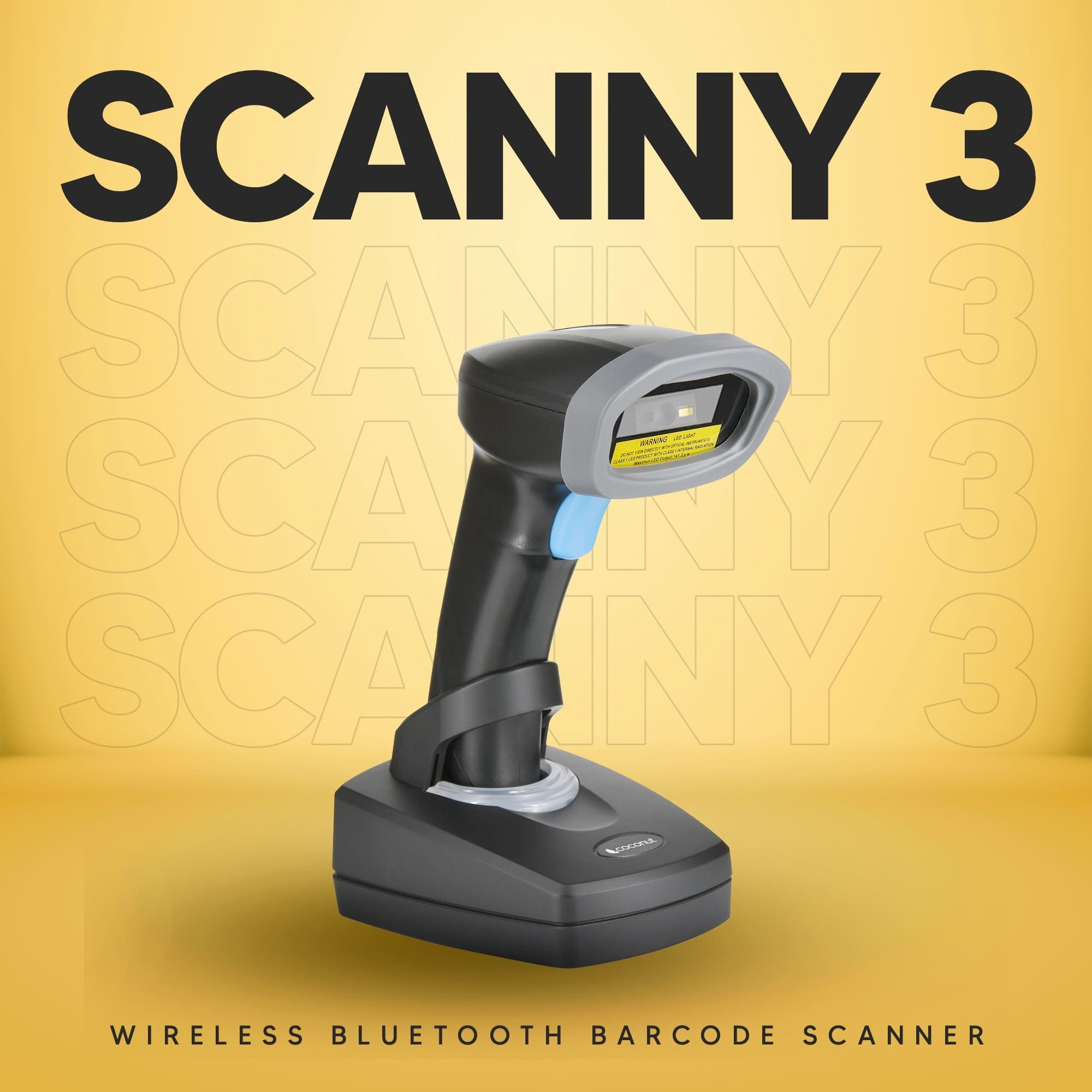 SCANNY 3 Wireless 1D/2D Scanner with sleek design and ergonomic grip