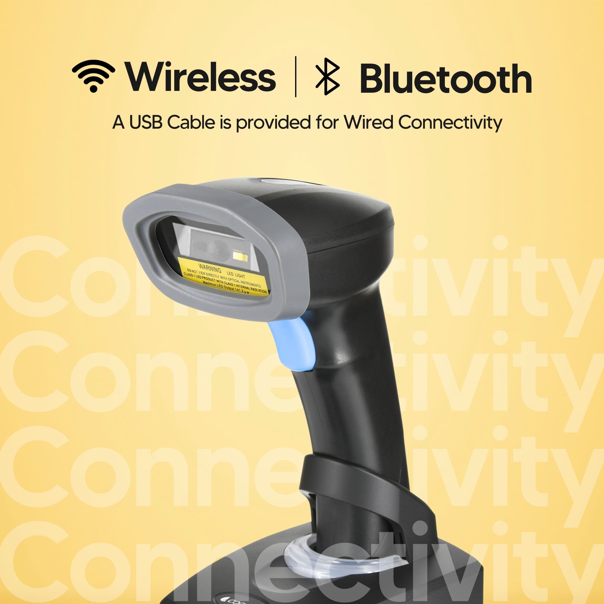 SCANNY 3 Wireless 1D/2D Scanner with sleek design and ergonomic grip