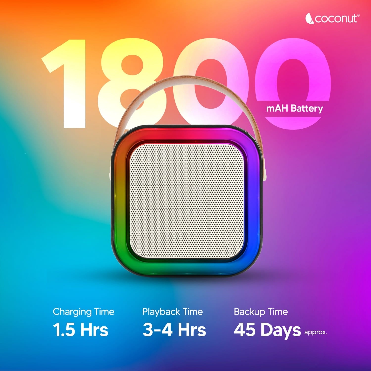 BILLY RGB Karaoke Speaker with Wireless Microphone