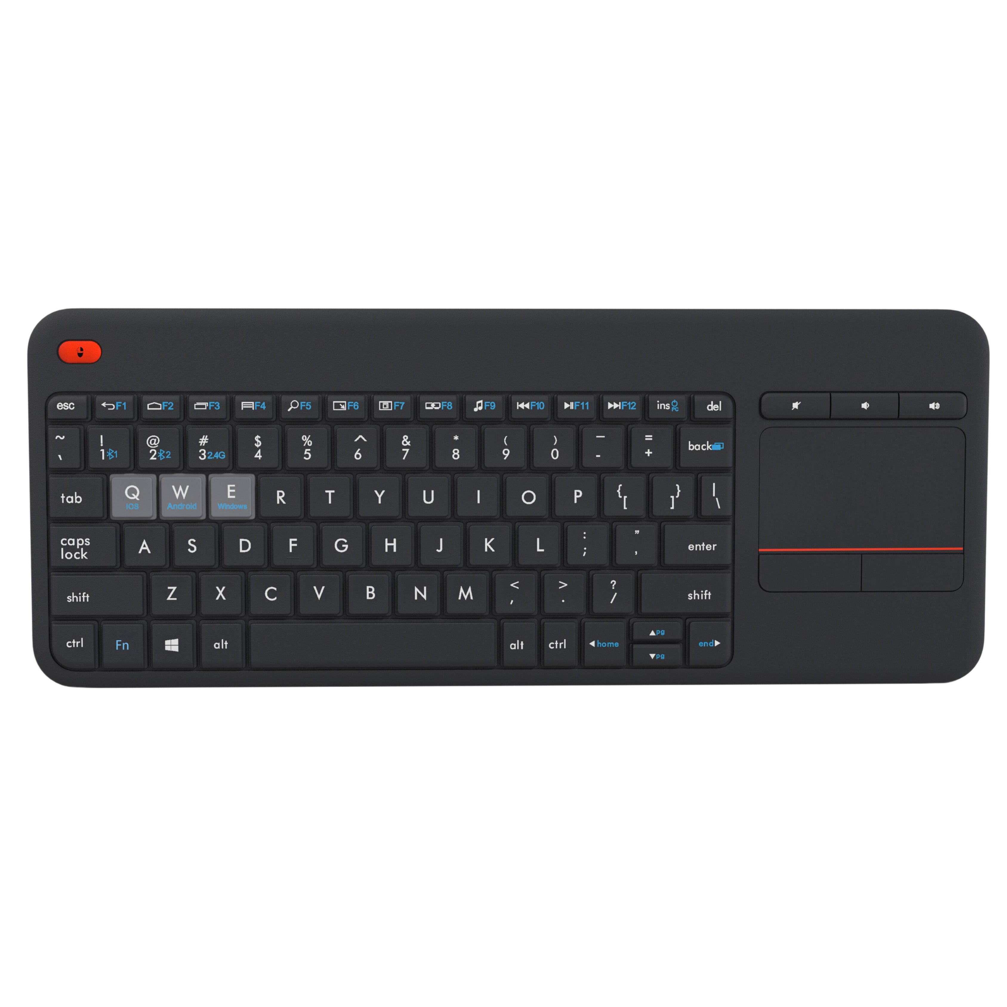 Bravo 3 Wireless Keyboard with Touchpad,84 Keys Membrane, Dual Connectivity