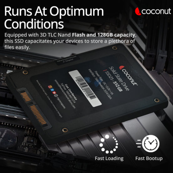 512GB 2.5" Inch SATA SSD for high-speed storage upgrade