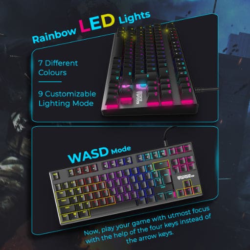 K12 Orion TKL Mechanical Gaming Keyboard with compact design