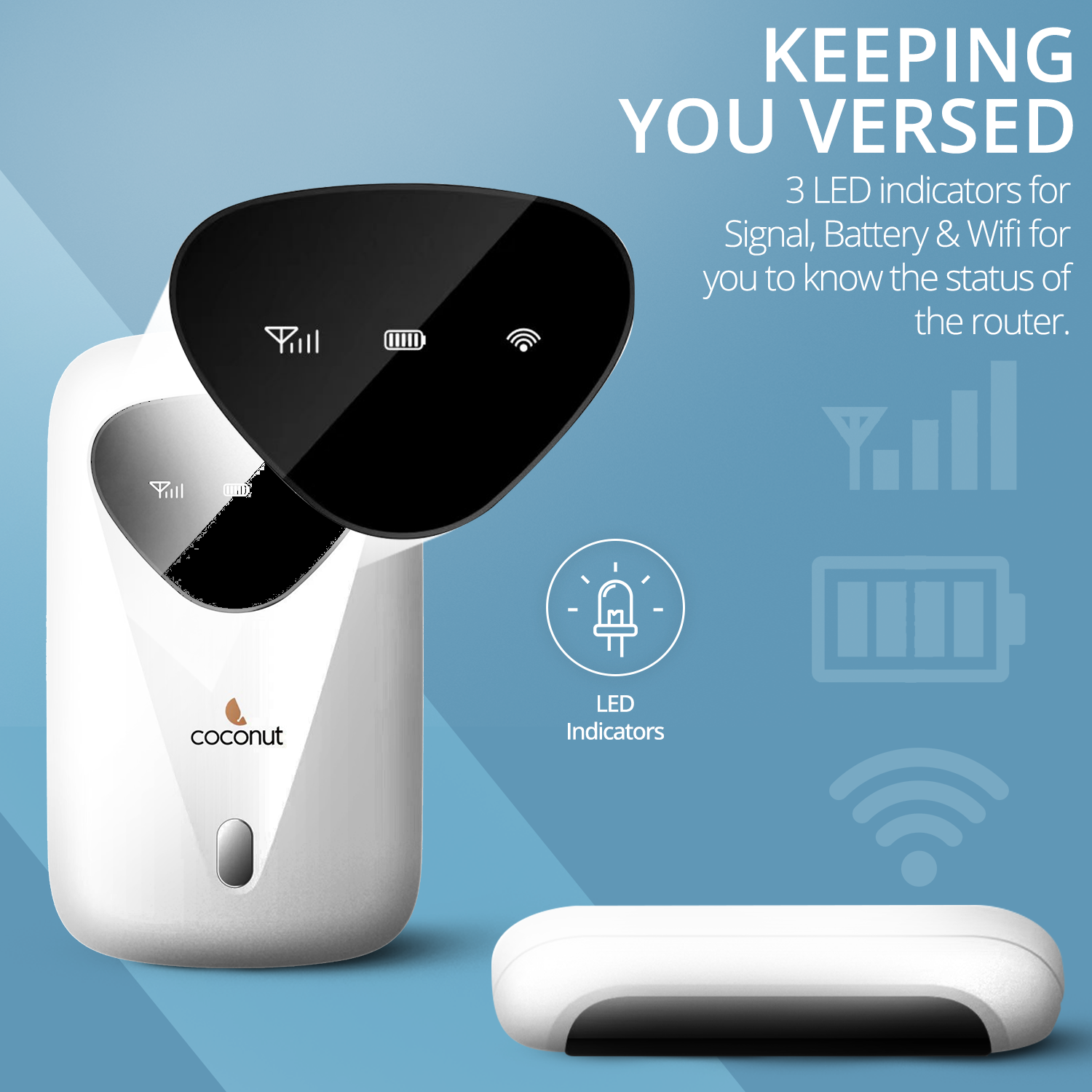 Porto 3 4G Wireless Router with built-in 2700mAh battery