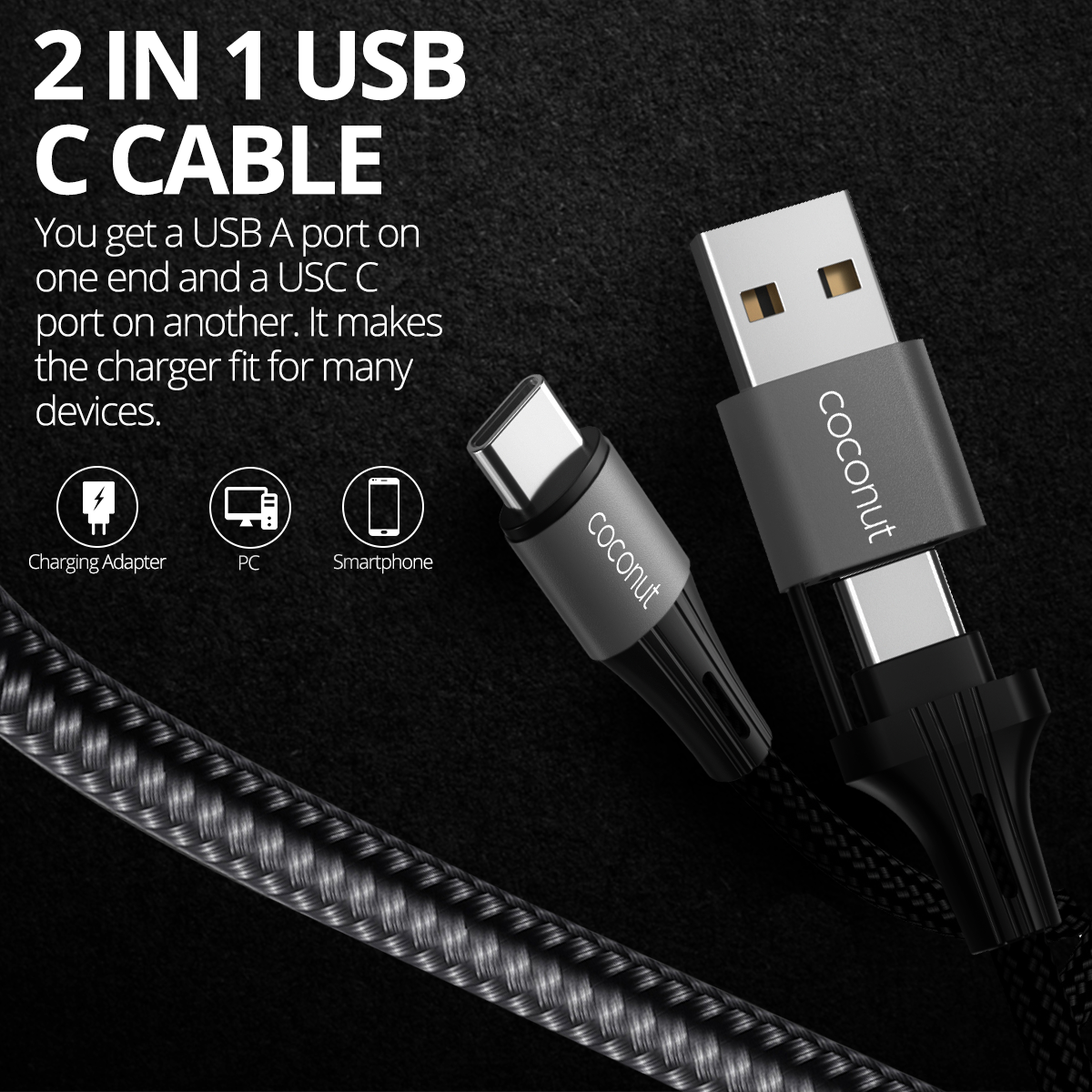 Charging - USB A to USB C Cable