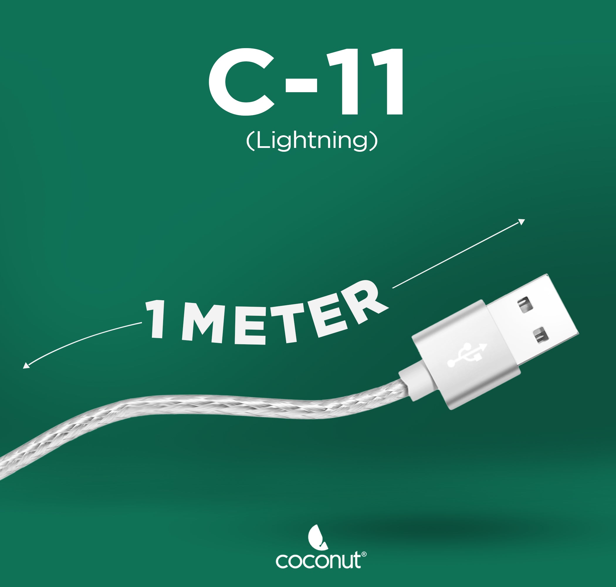 1M C11 USB to Lightning Charge & Sync Cable