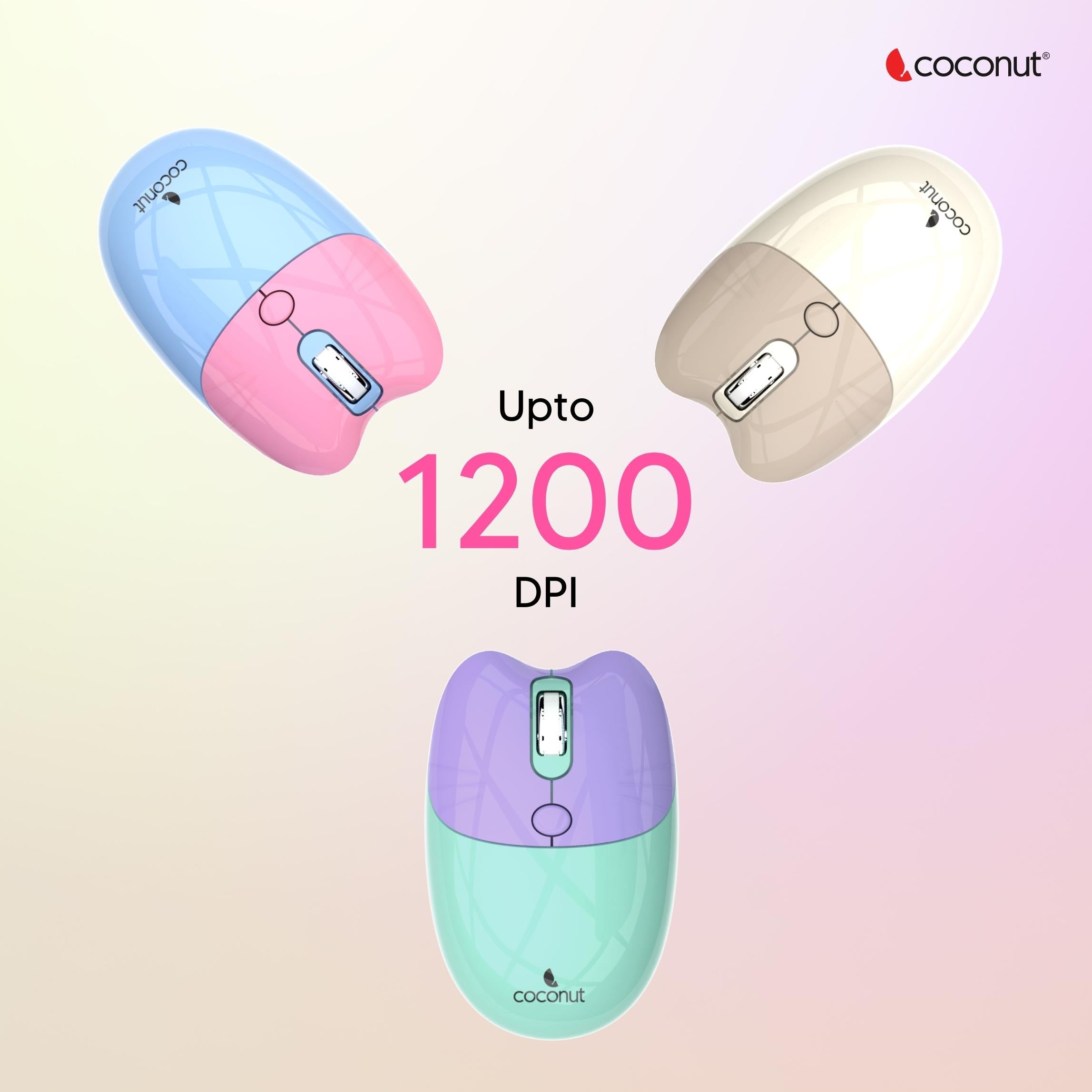 Retro Daisy Wireless Keyboard and Mouse Combo Set