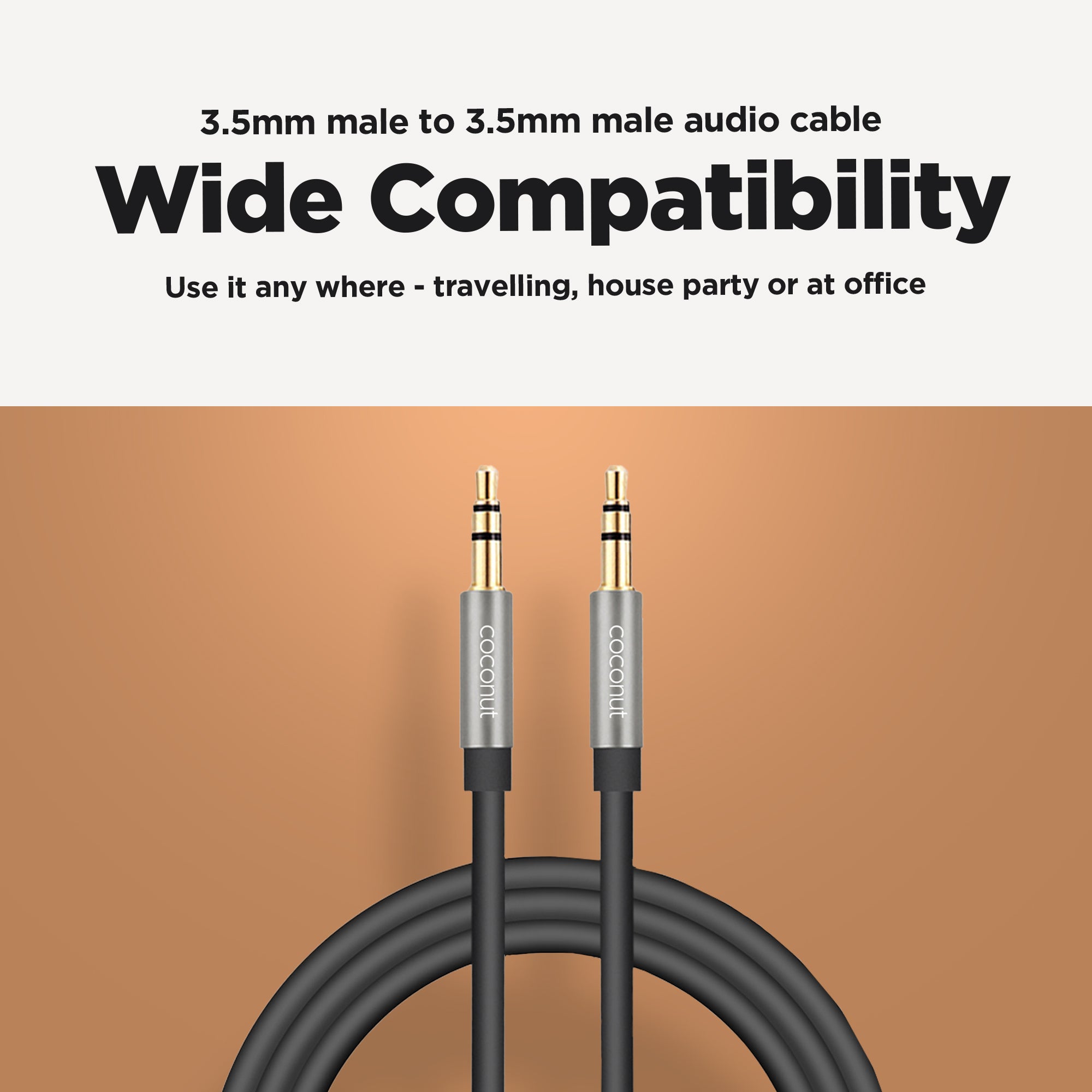AX01 3.5mm Aux Cable for audio connection