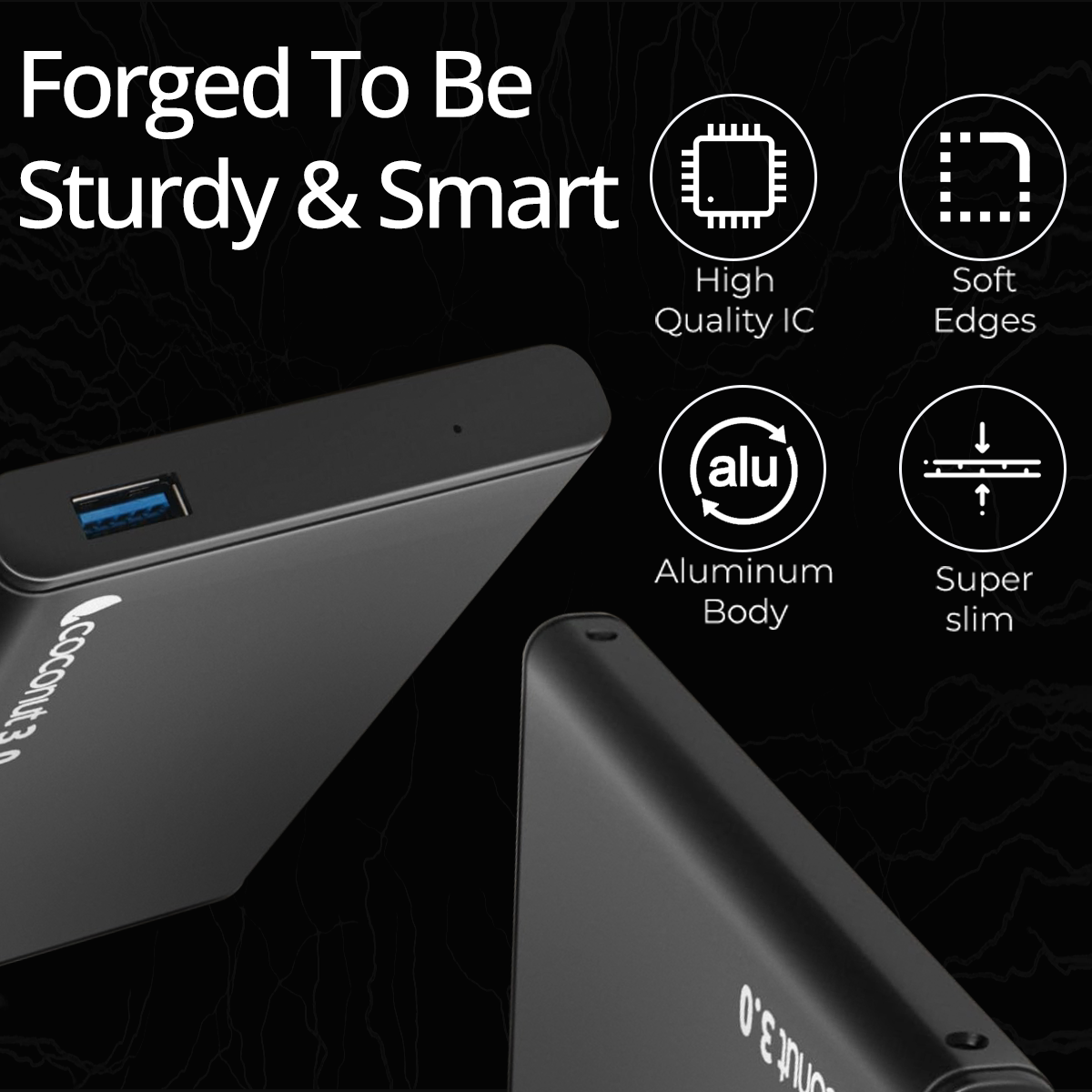 SC09 2.5-inch HDD/SSD metal casing with USB 3.0 and SATA support