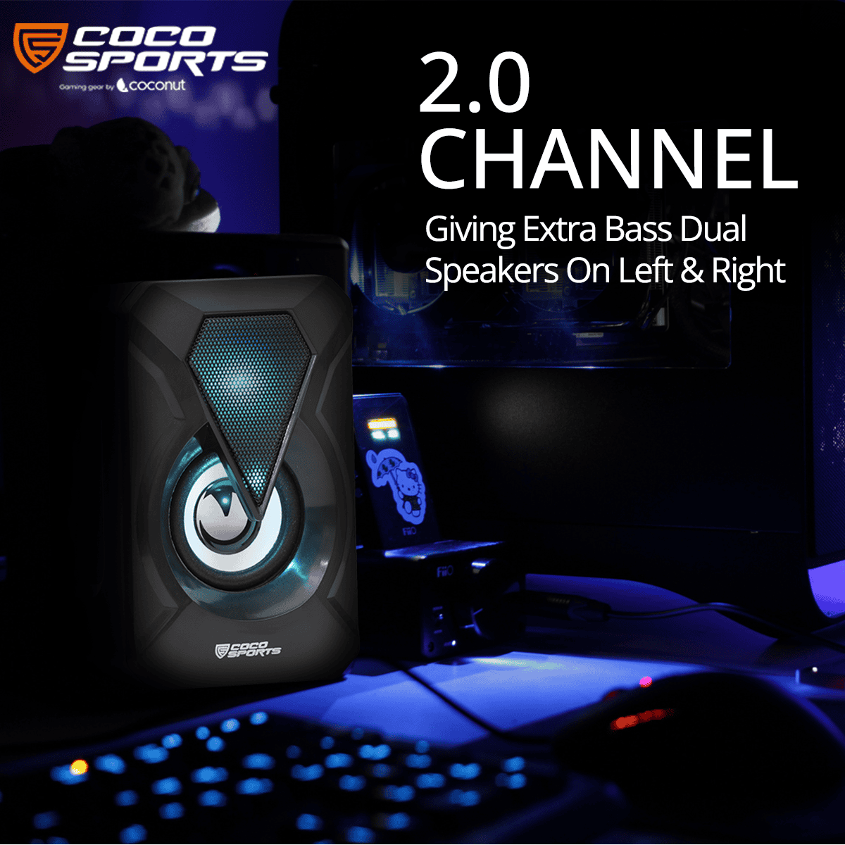 US04 Jazz USB RGB Speakers with vibrant lights for laptops & PCs