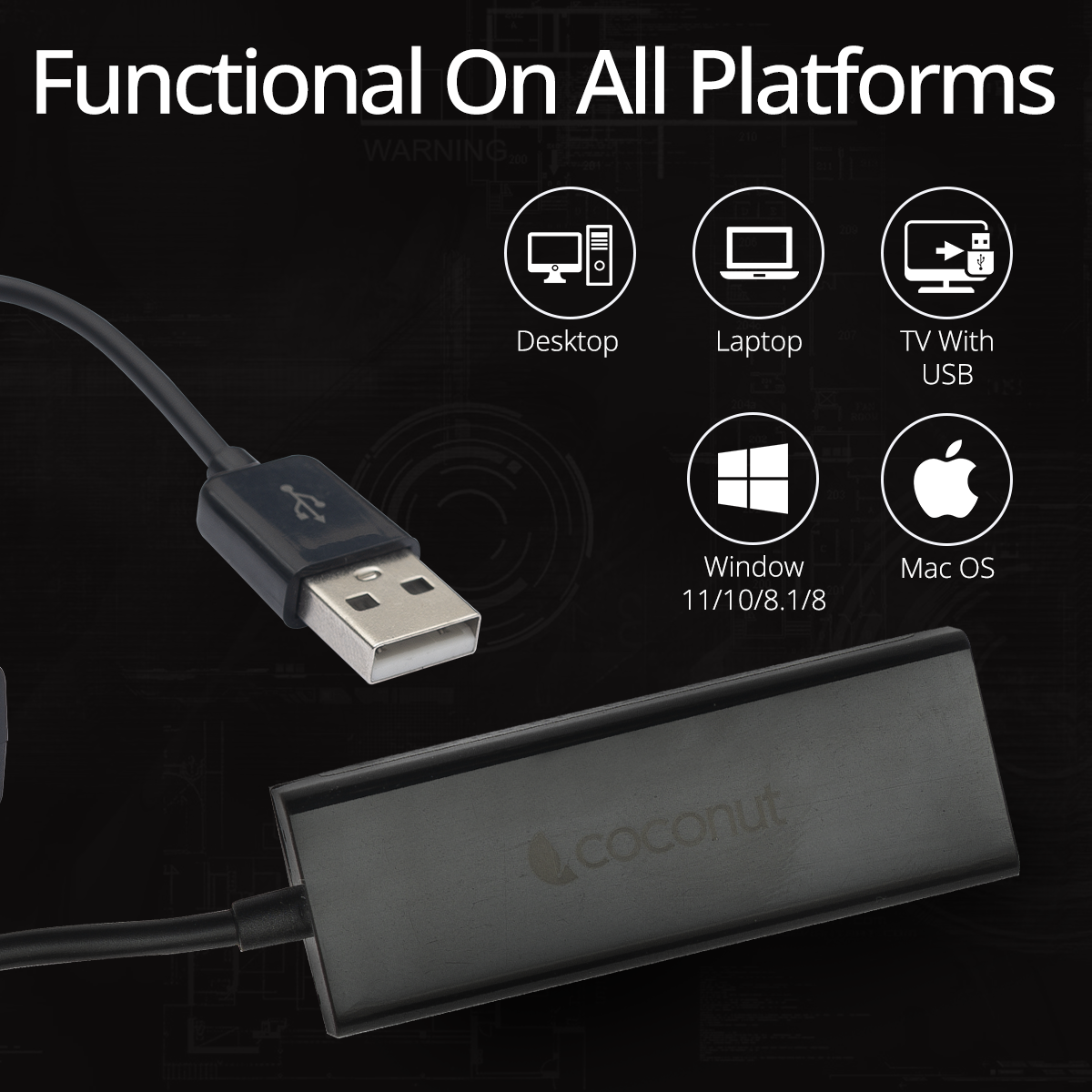 UL01 USB to LAN Ethernet Adapter for wired network connection