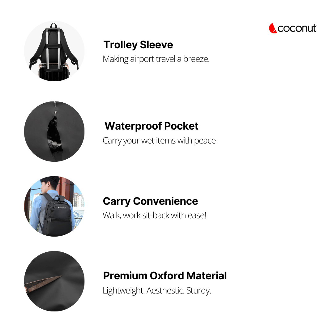 Matrix Travel Backpack with multiple compartments and sleek design